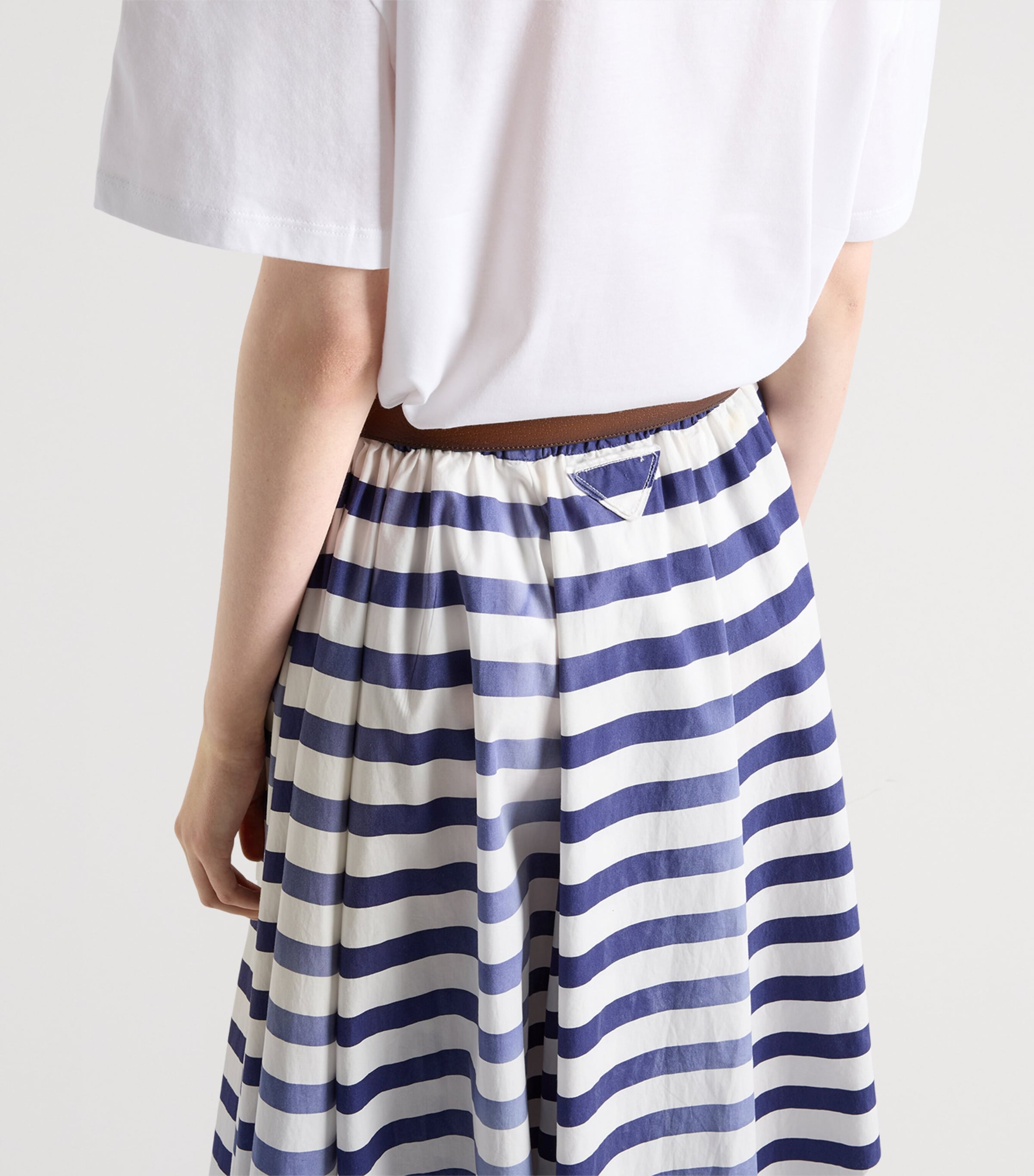 Prada Old Poplin Stripe Skirt | Harrods UK Prada Old Poplin Stripe Skirt | Harrods UK