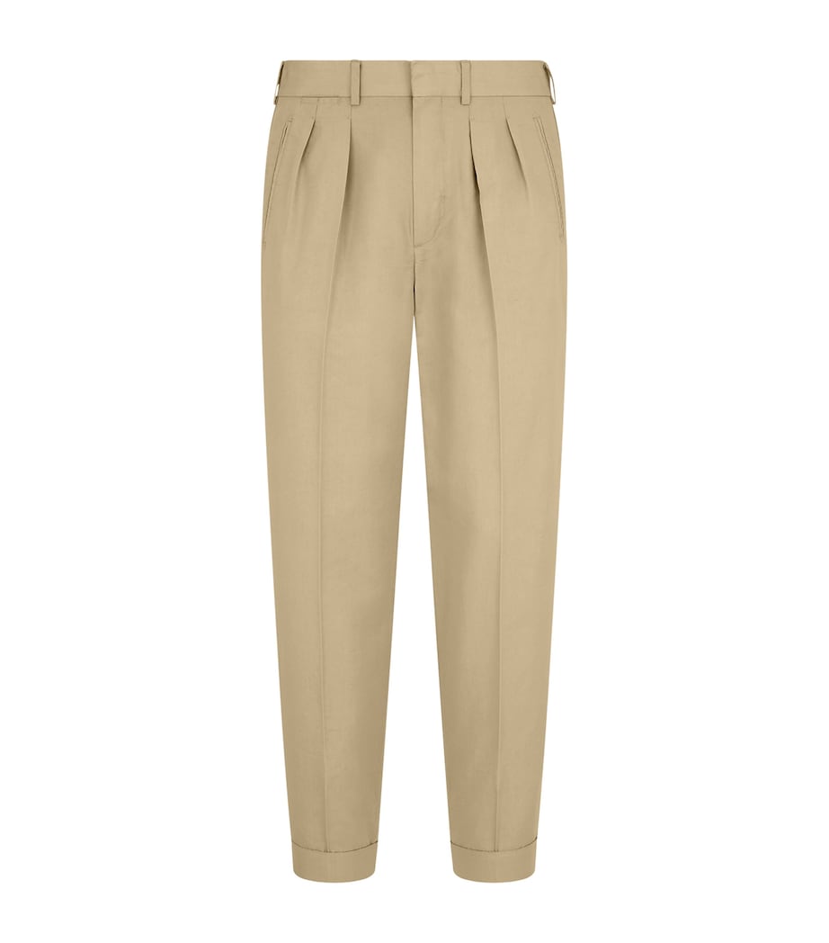 Cotton-Silk Tailored Trousers FG183 Image 1