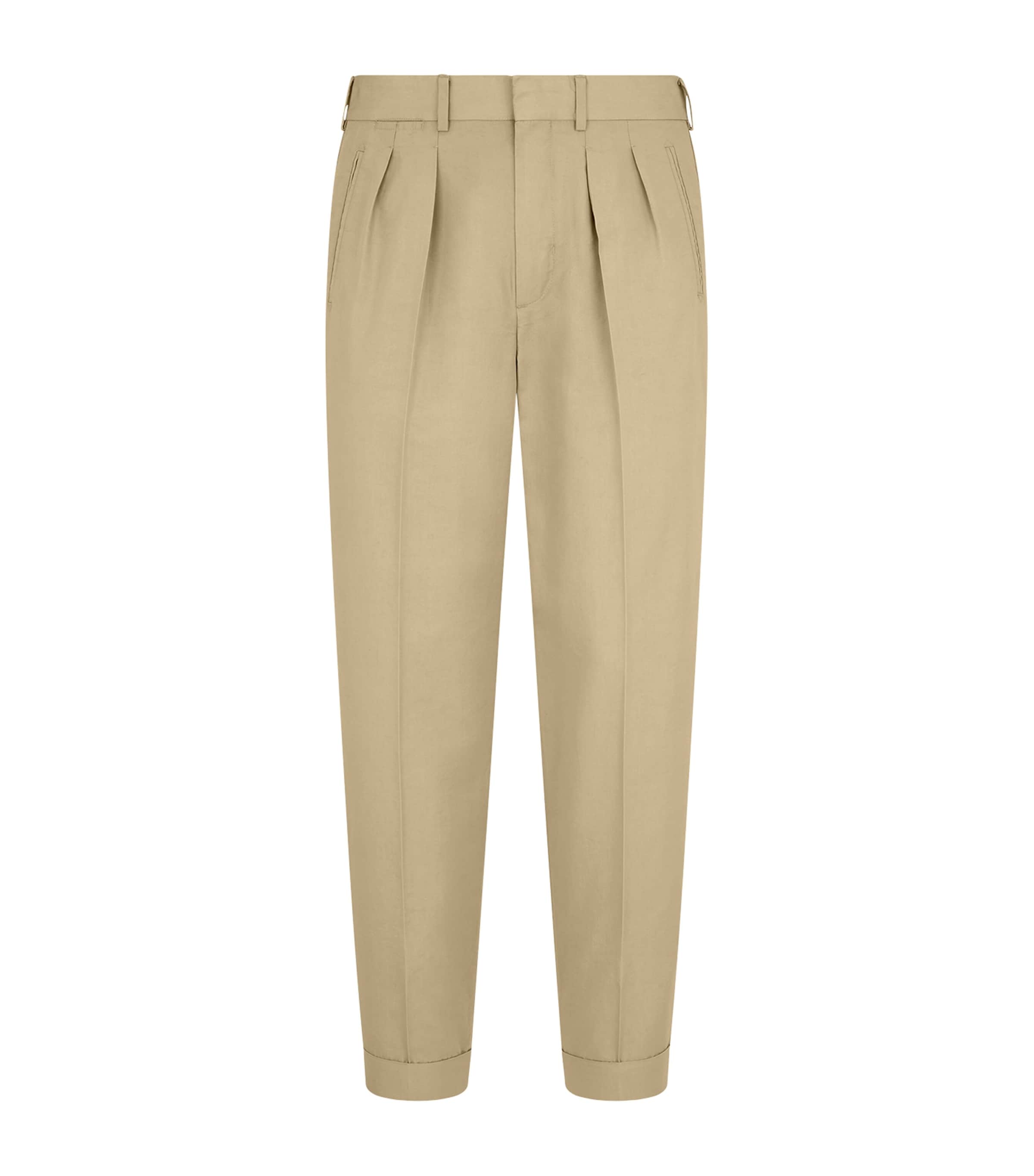 TOM FORD Cotton-Silk Tailored Trousers | Wedding | For the Groom | Men Clothing | Workwear | Trousers | Formal Trousers | Designers | Tom Ford