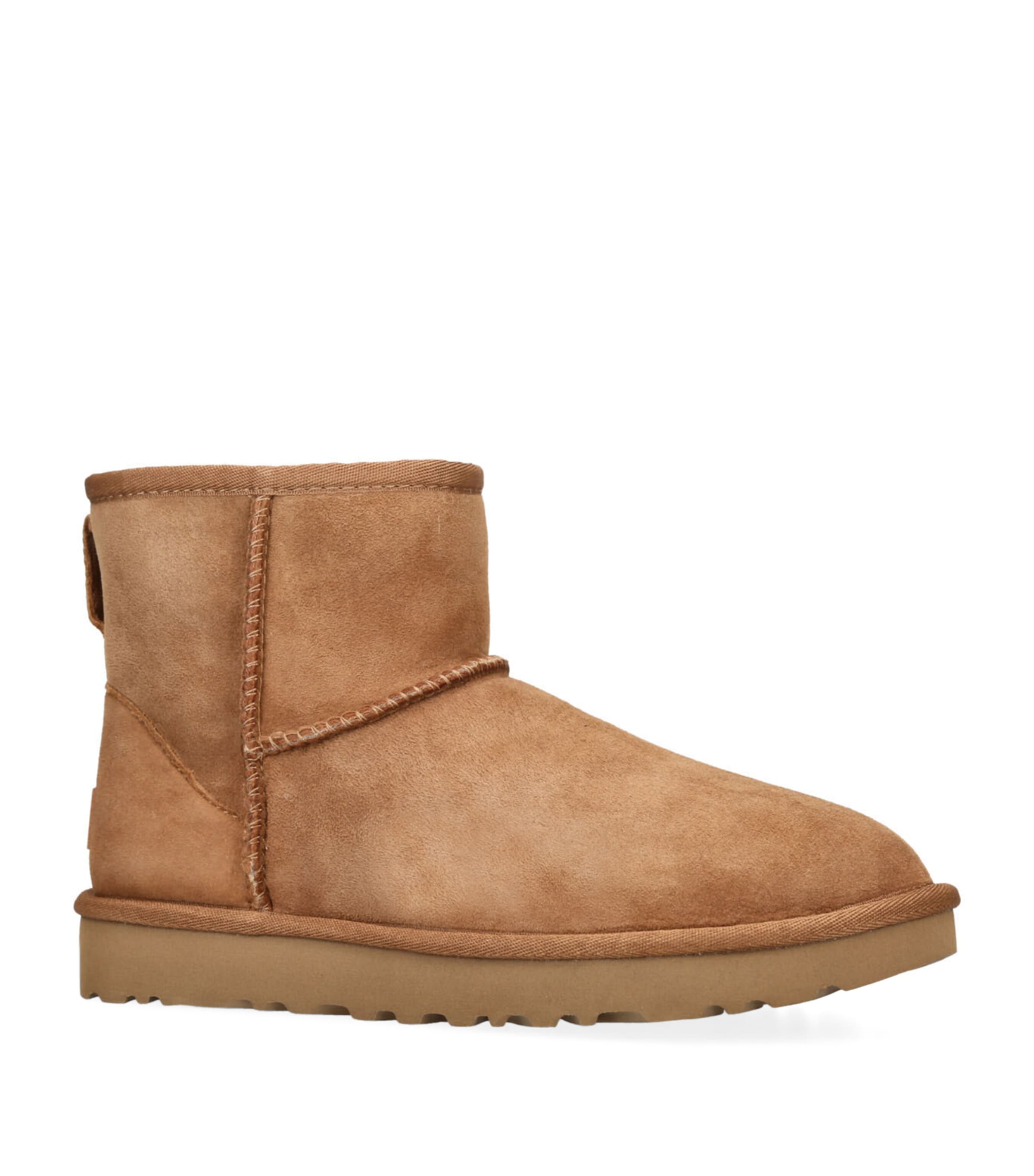 UGG Suede Classic Mini Regenerate Boots Tan Image 3