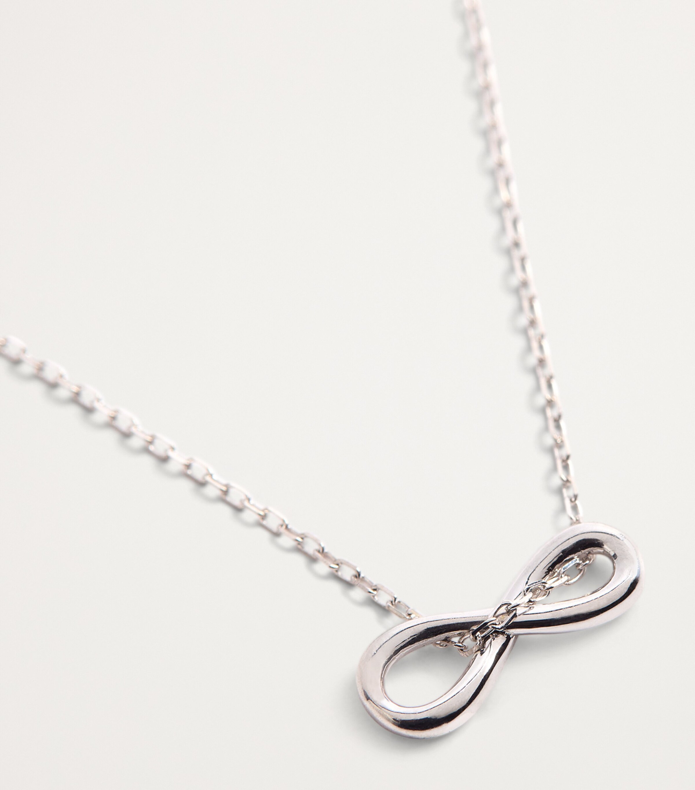 Astrid & Miyu White Gold Infinite Pendant Necklace White Gold Image 5