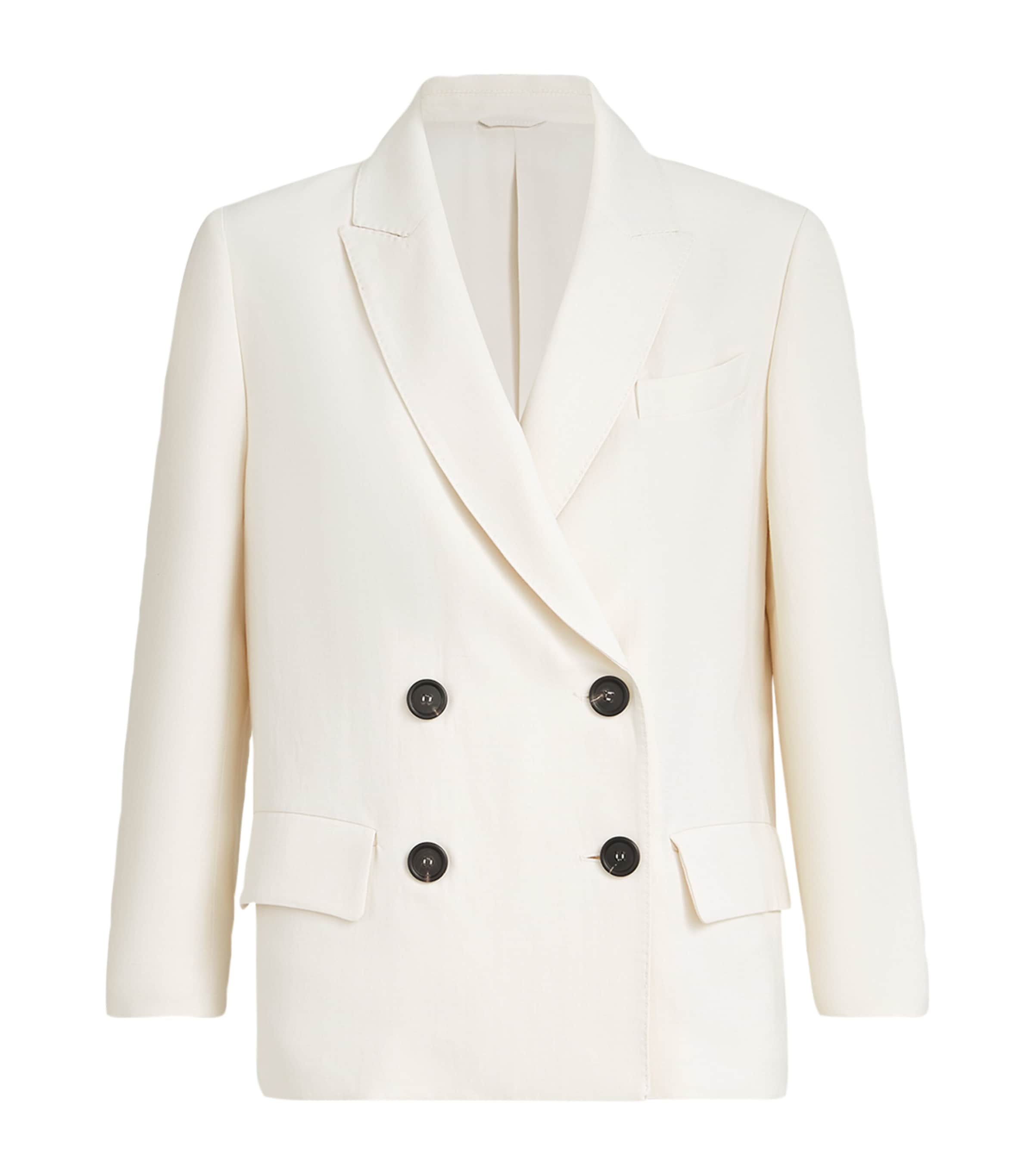 Twill Double-Breasted Blazer C579 Image 1