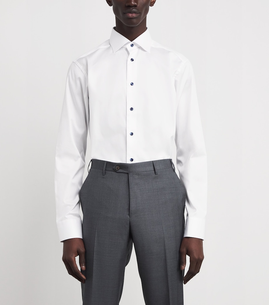 Signature Twill Slim Fit Shirt WHITE Image 3
