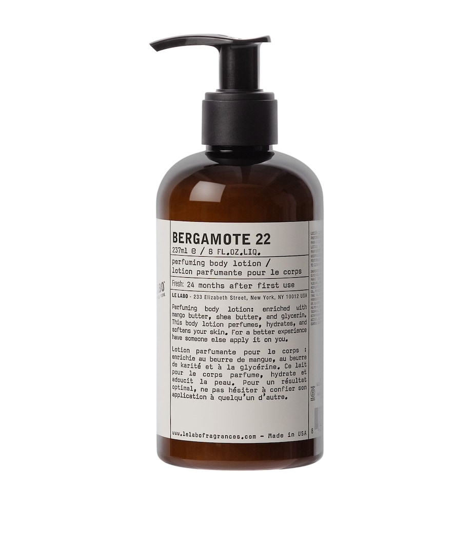 Le Labo Bergamote 22 Perfuming Body Lotion (237ml) Image 1