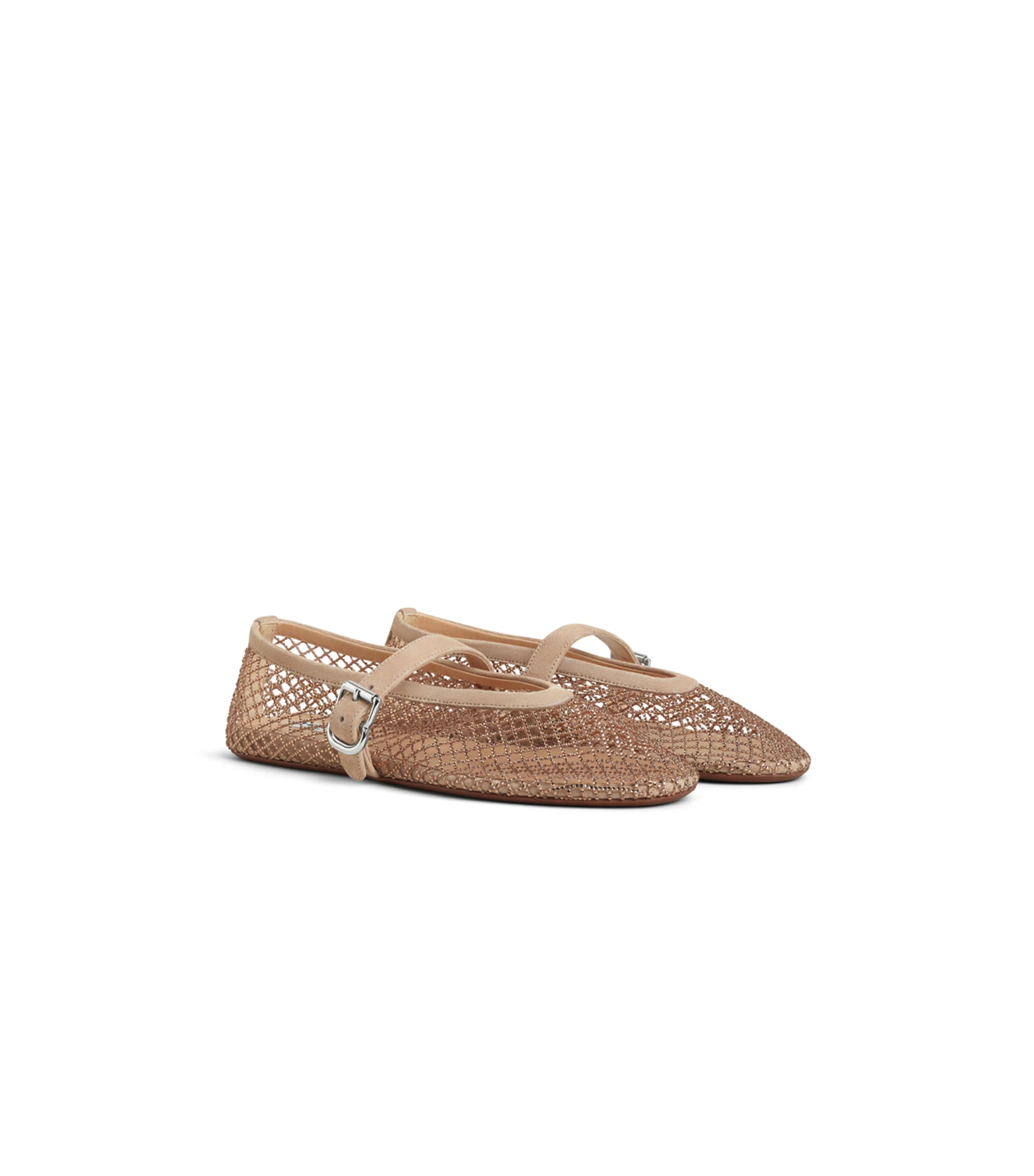Alaïa Mesh Ballet Flats Nude Image 3
