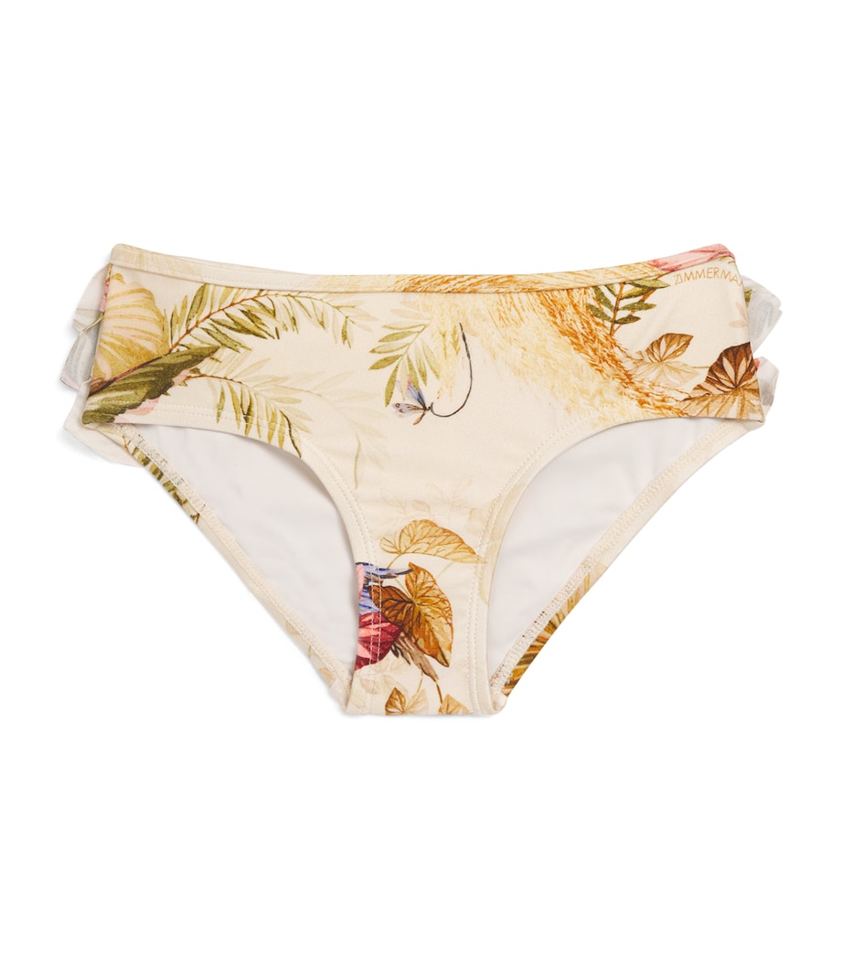Rhiannon Kids Bikini Bottoms (2-12 Years) CREAM PALM FLORAL Image 1