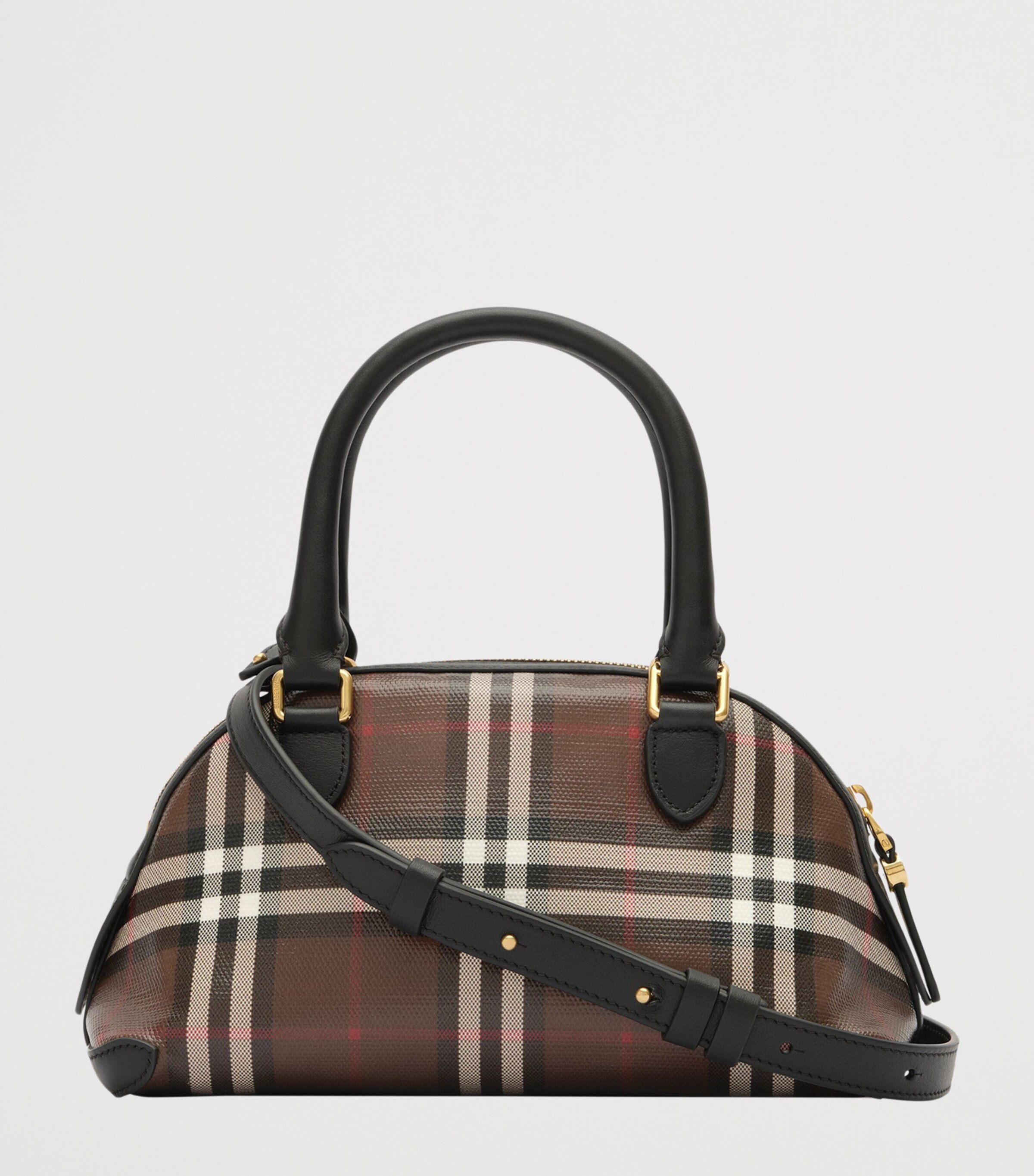Burberry Mini Primrose Top-Handle Bag Chocolate Brown Image 5
