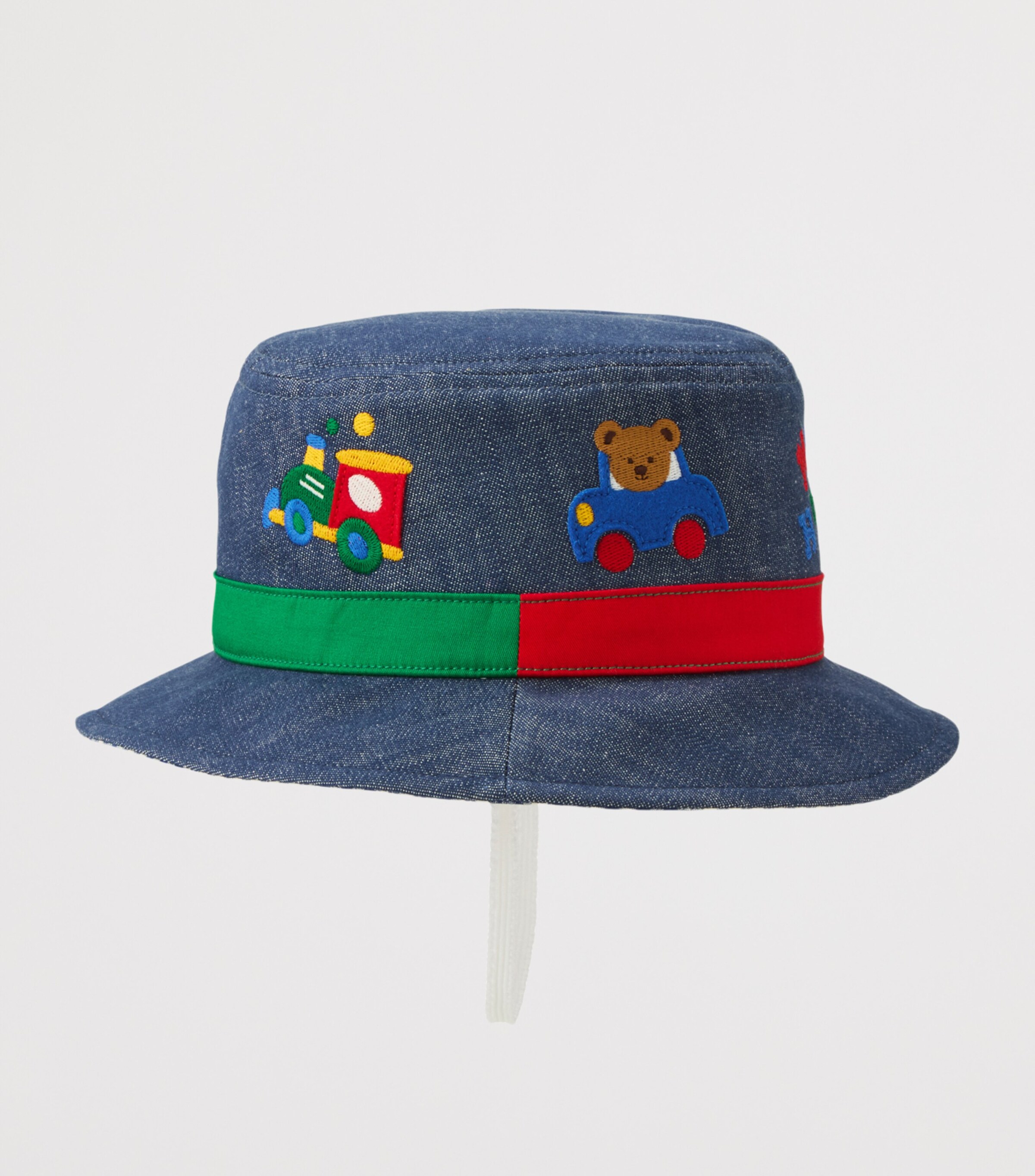 Miki House Denim Embroidered Sun Hat Image 4