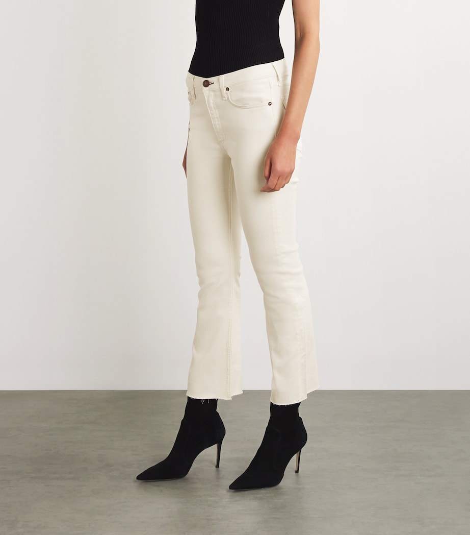 Peyton Mid-Rise Bootcut Jeans ECRU Image 3