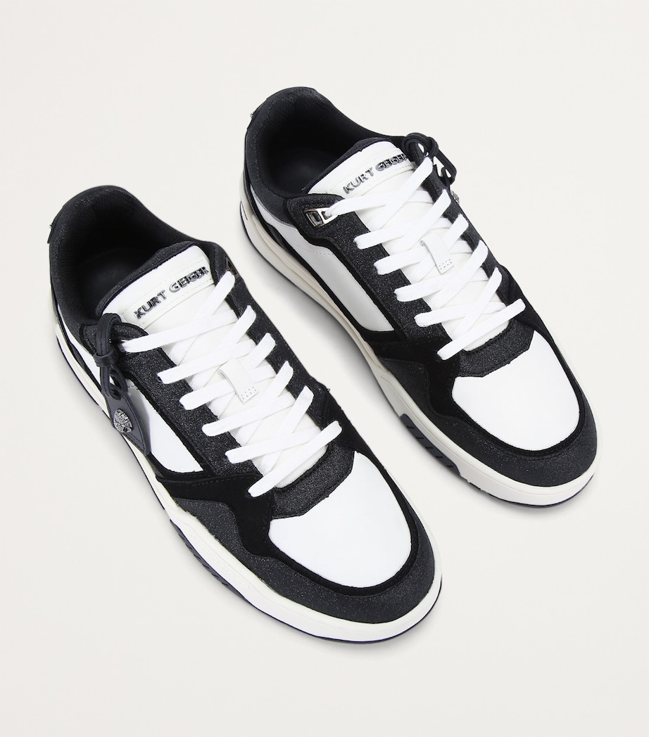 Leather Regan Sneakers WHITE BLK Image 4