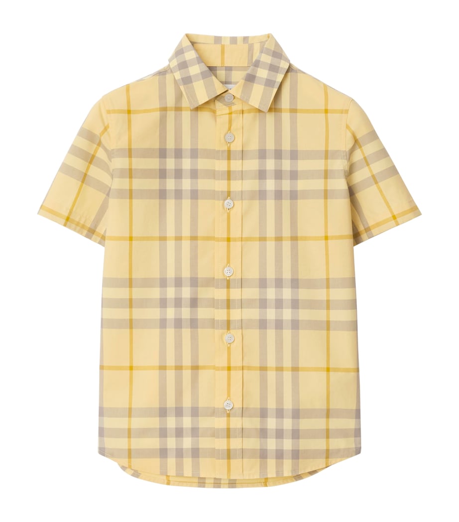 Cotton Check Shirt (3-12 Years) DRUM IP CHECK Image 1