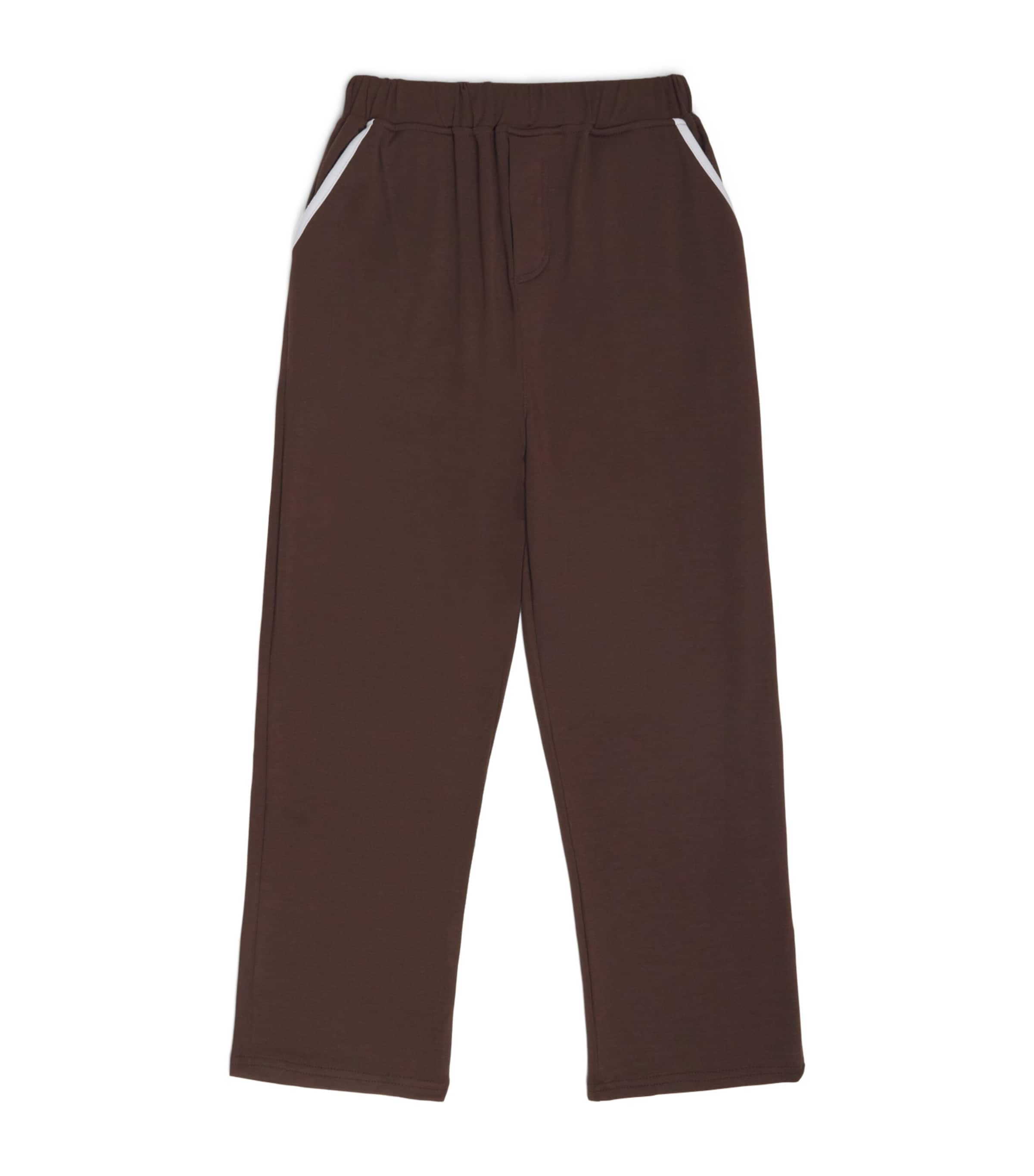 Homebody Kids Stretch-Modal Pyjama Bottoms (4-16 Years) Coffee Bean Image 1