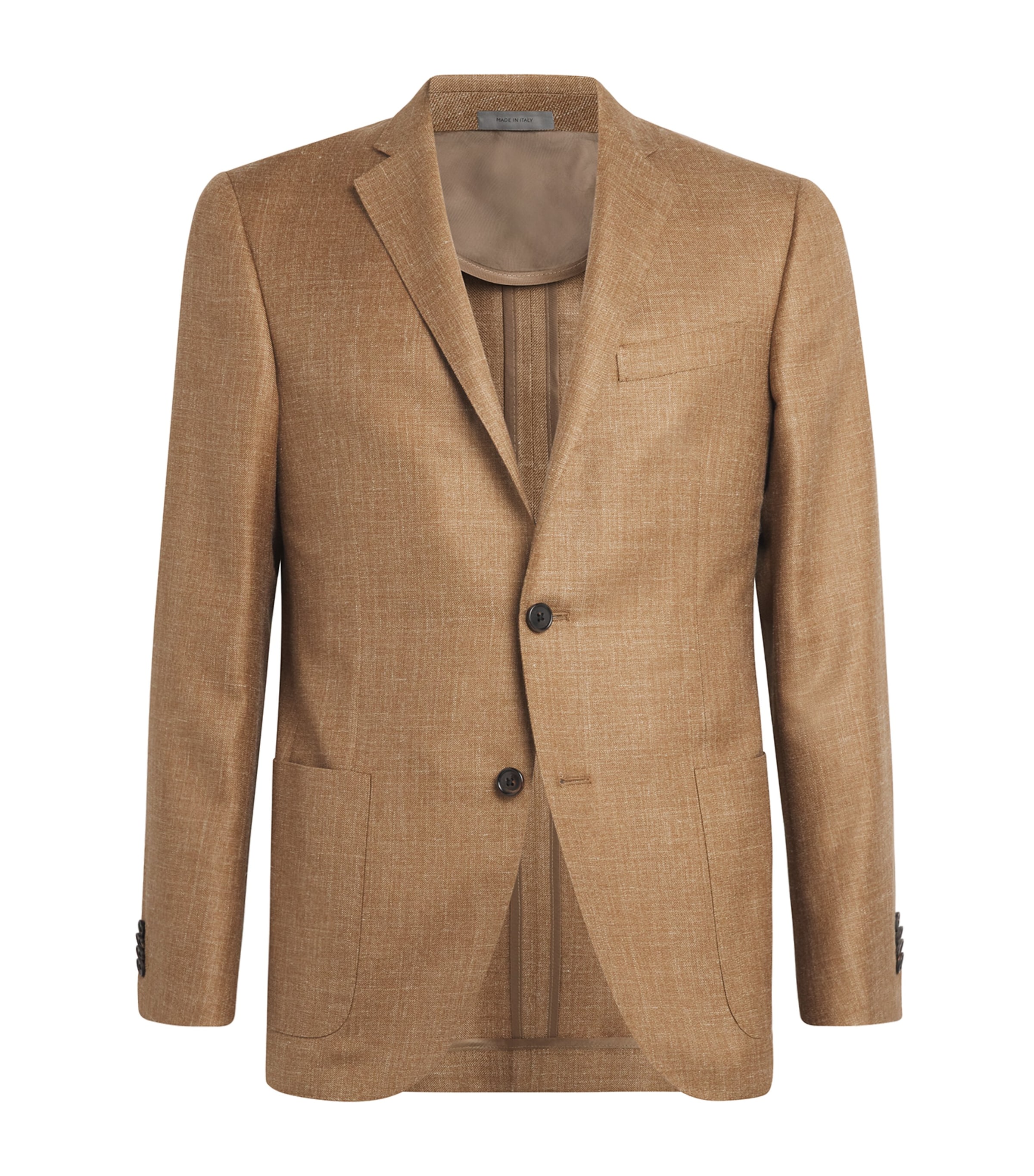 Virgin Wool-Blend Blazer 032 BURNED LAND BRWN Image 1