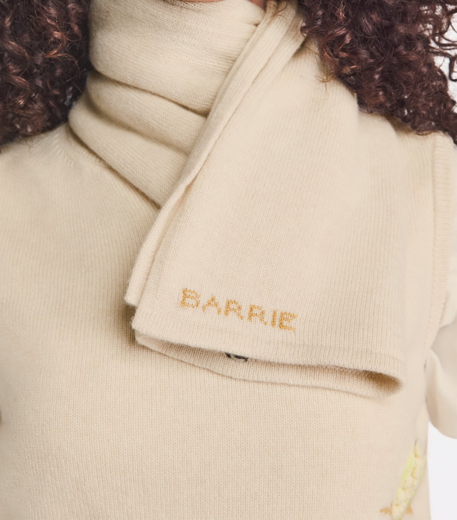 Barrie Womens Cashmere Thistle Scarf Canvas Multi Image 3