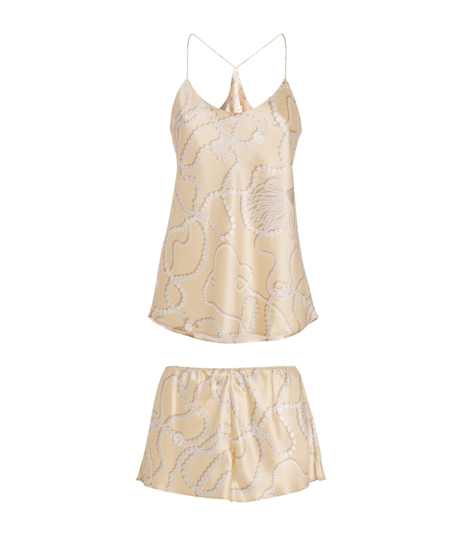 Silk Pearl Print Bella Pyjama Set 25 PEARL Image 1