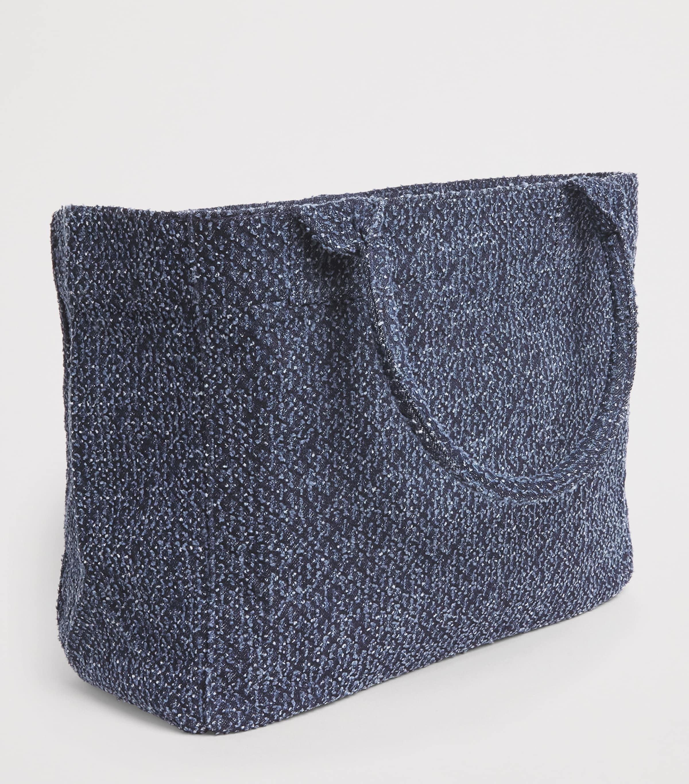 GANNI Medium Tweed Bear Tote Bag Rinse Image 3