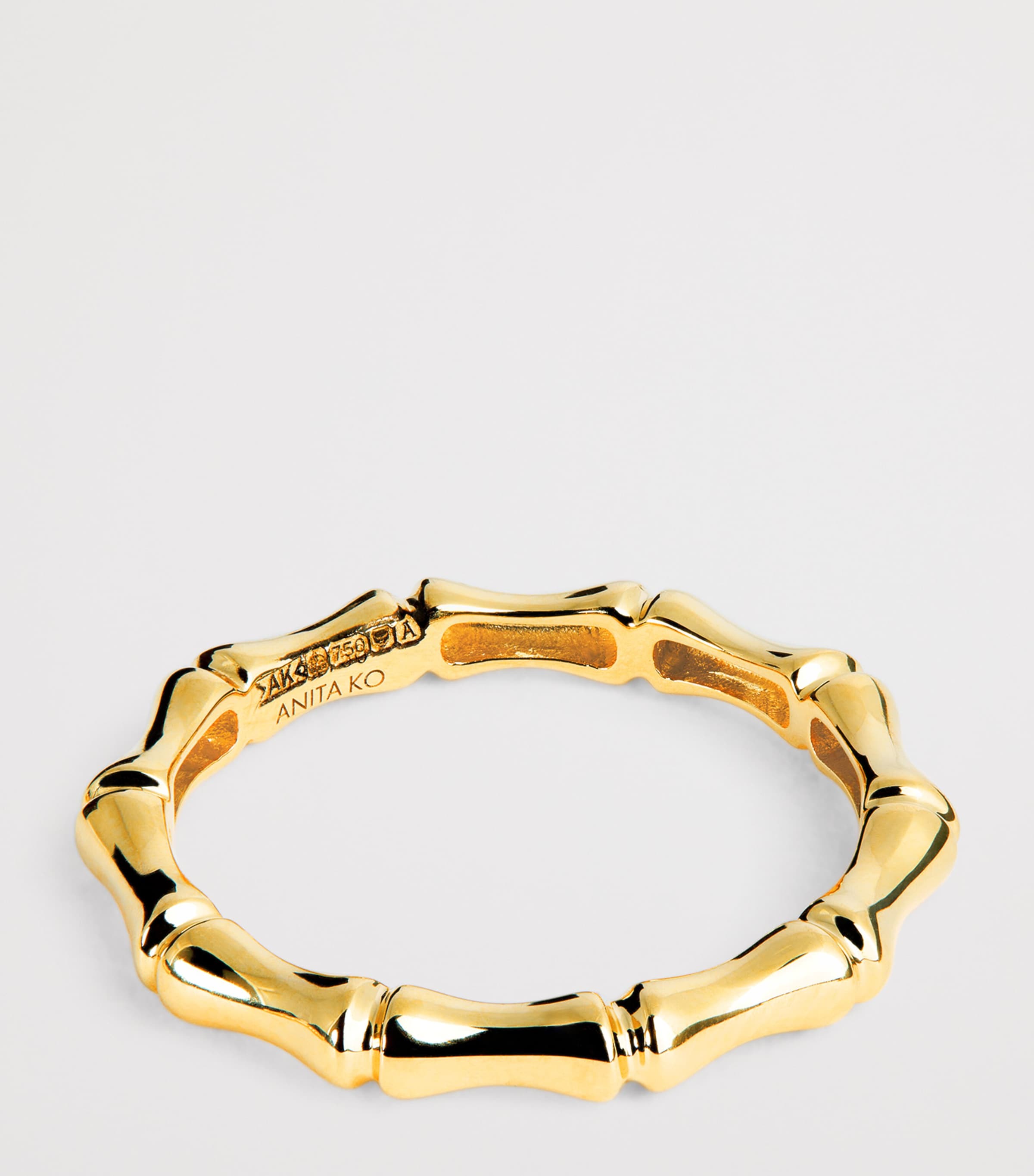 Yellow Gold Bamboo Ring YELLOW GOLD Image 4