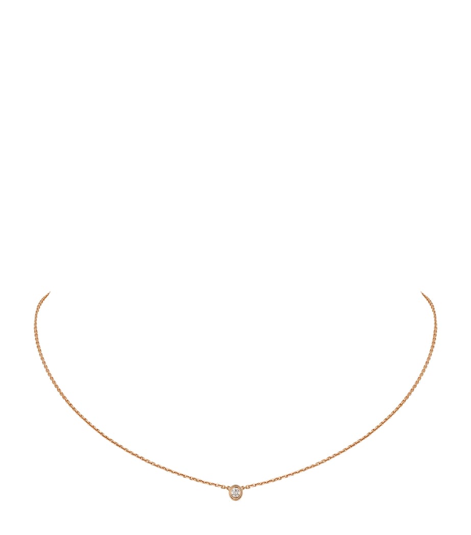 Extra-Small Rose Gold and Diamond Cartier d'Amour Necklace ROSE GOLD Image 1