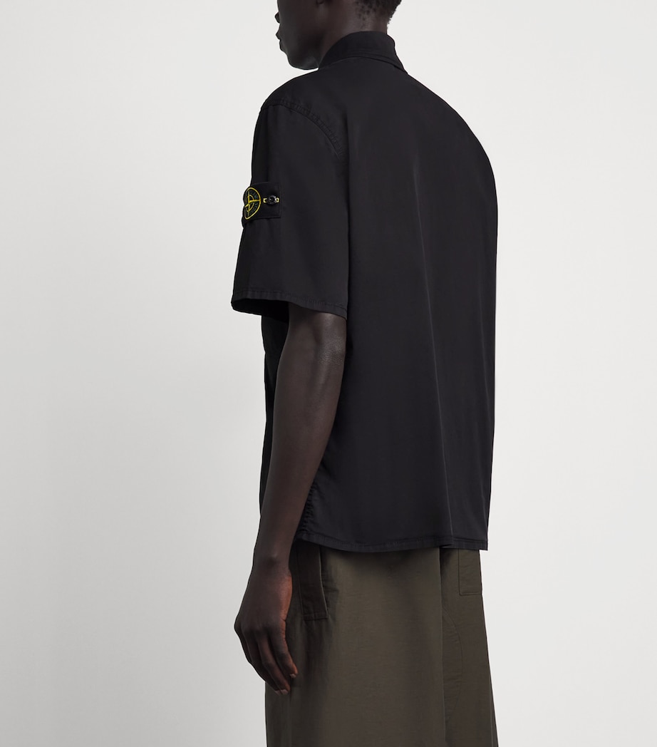 Stone Island Mens Stretch-Cotton Short-Sleeve Shirt Image 5