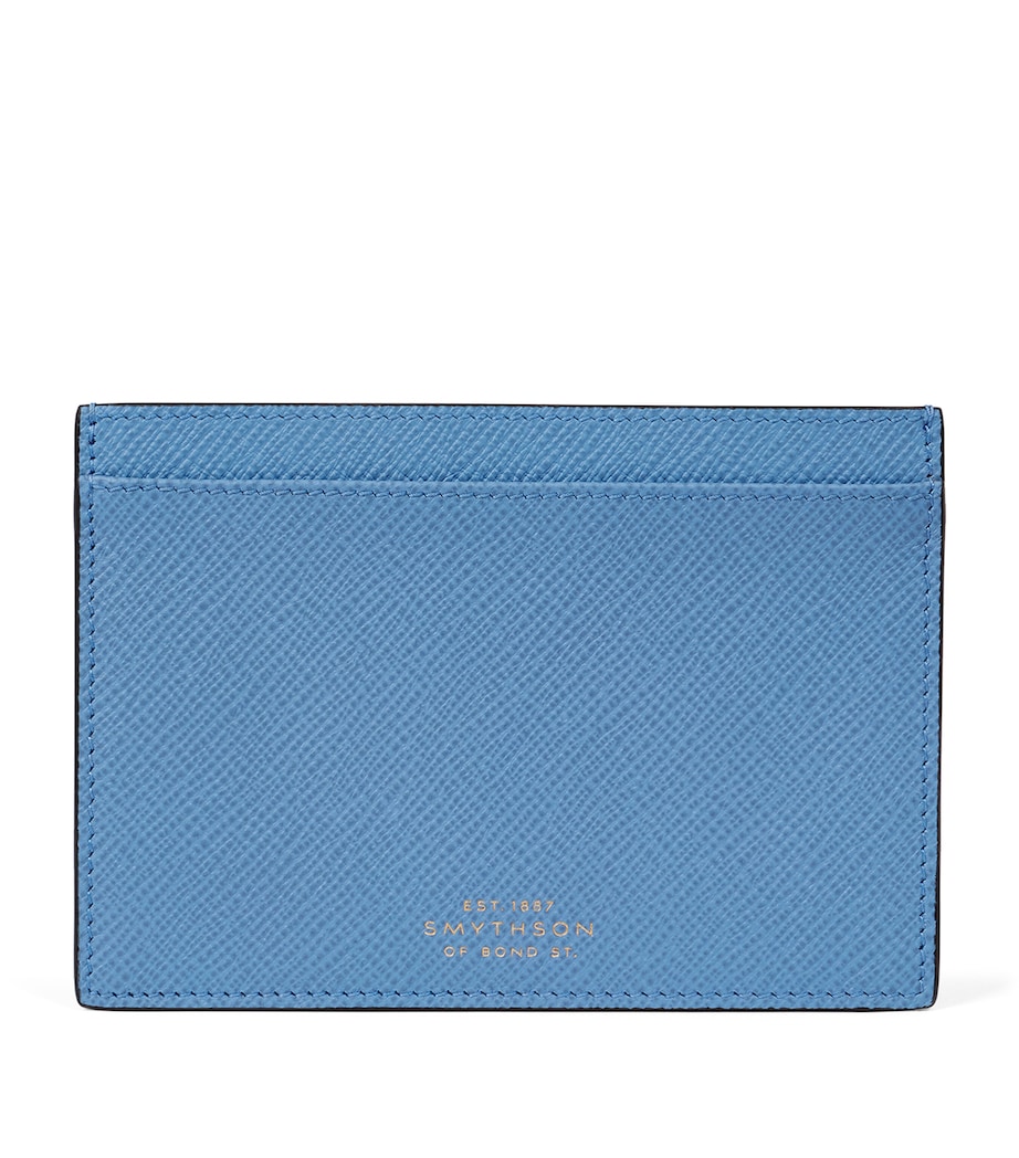 Smythson Panama Leather Passport Sleeve Nile Blue Image 1