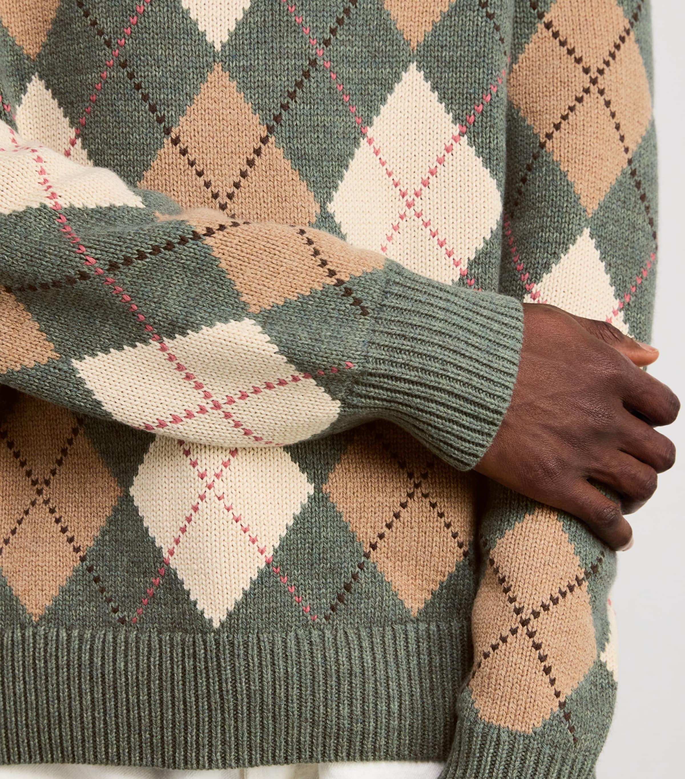 Polo Ralph Lauren Green Cotton-Wool Argyle Sweater | Harrods US Polo Ralph Lauren Green Cotton-Wool Argyle Sweater | Harrods US