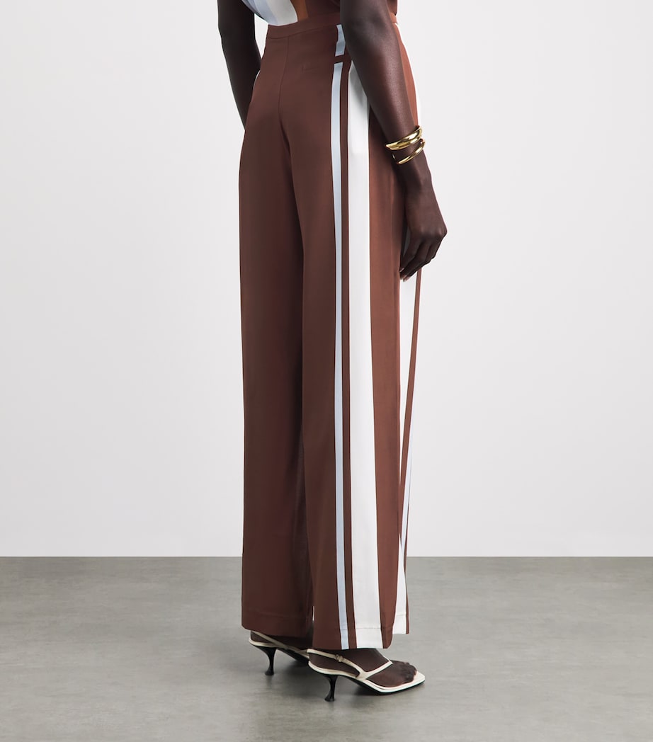 SIR. Womens Silk Marais Wide-Leg Trousers Metro Image 5