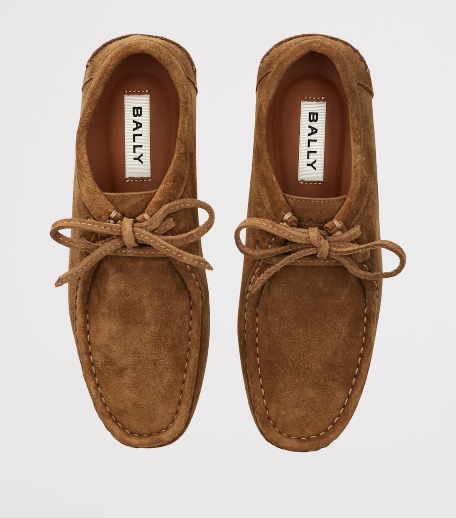 Suede Cleante Driving Shoes TAN Image 4