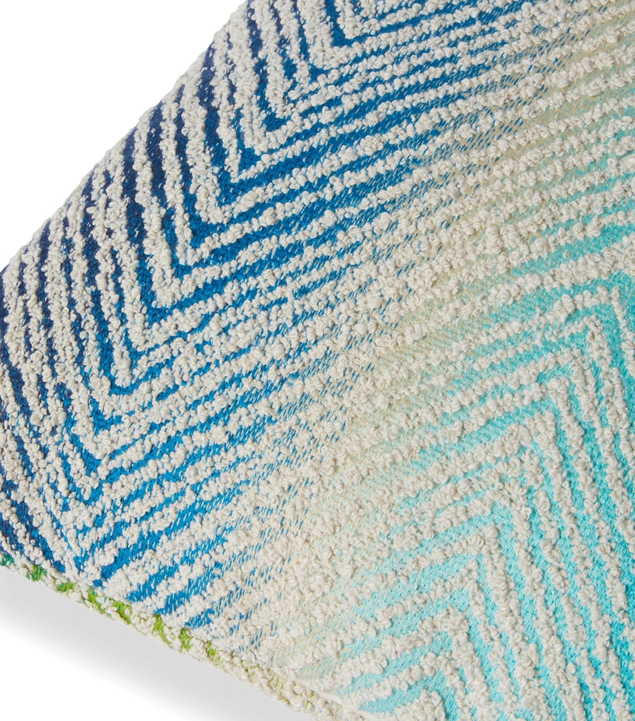 Island Chevron Cushion (50cm x 50cm) 170 TURQUOISE MULTI Image 2