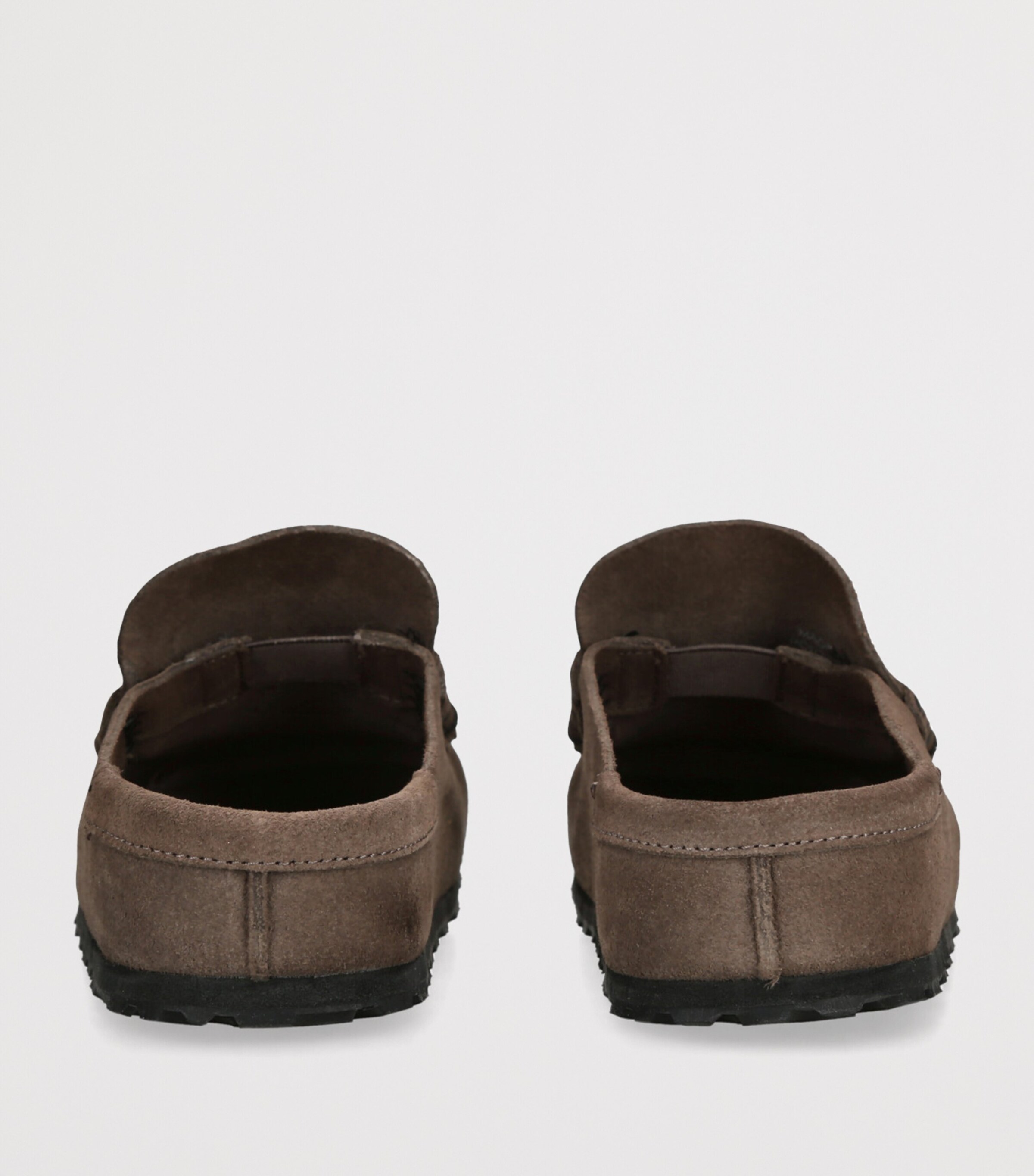 Birkenstock Suede Naples Wrapped Slip-On Shoes Brown Image 2
