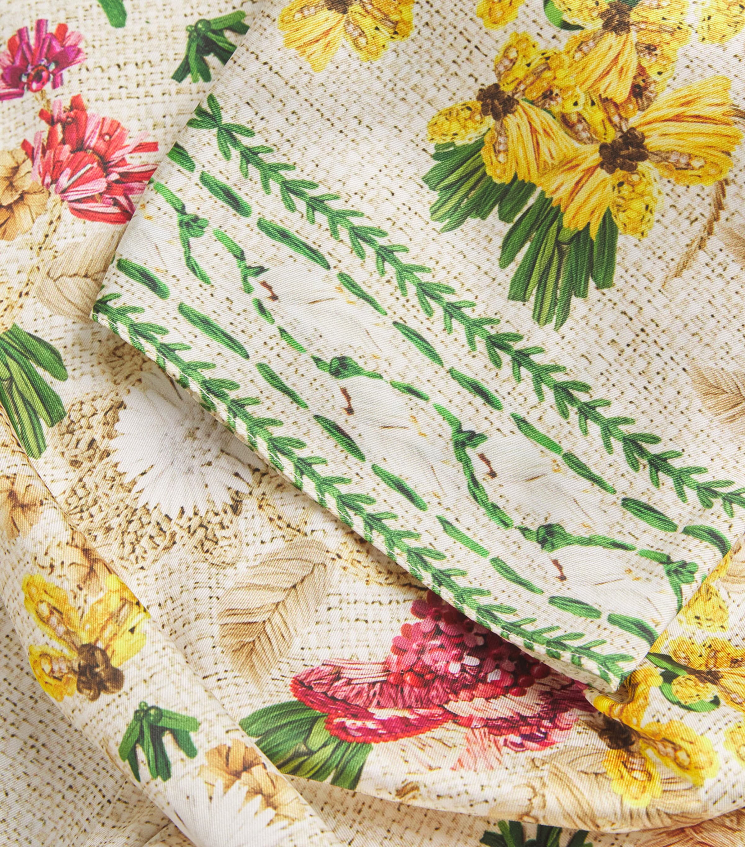 Satin Floral Collins Kaftan FARINIFERA Image 5