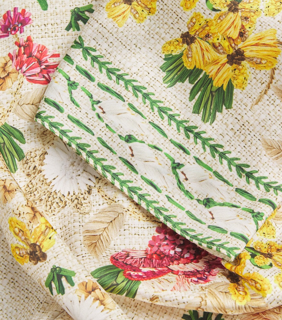 Satin Floral Collins Kaftan FARINIFERA Image 5