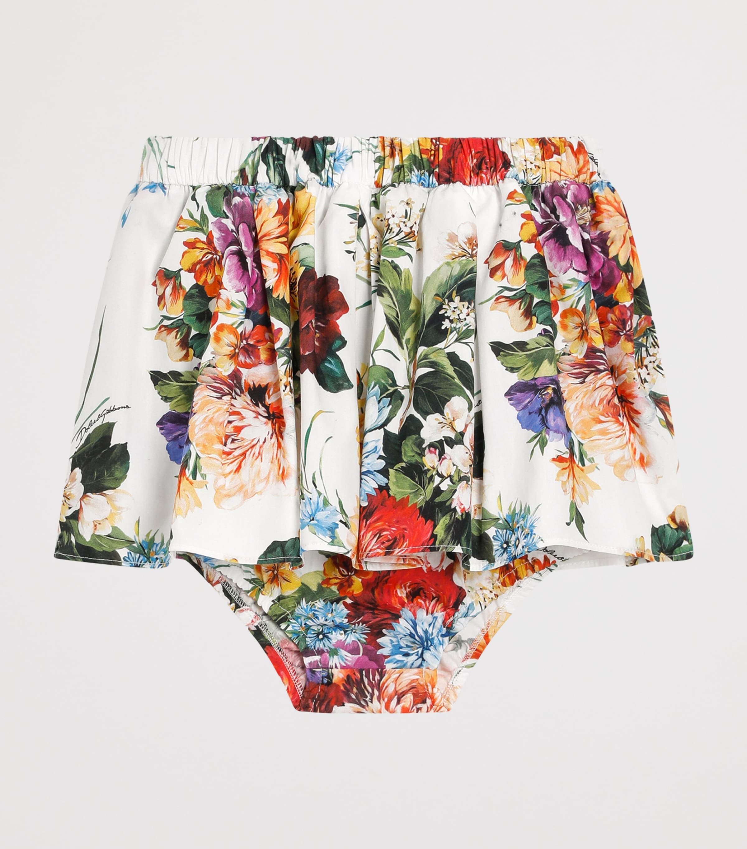 Cotton Skirt and Bloomers Set (3-36 Months) HA5PC-B.FIORI Image 2