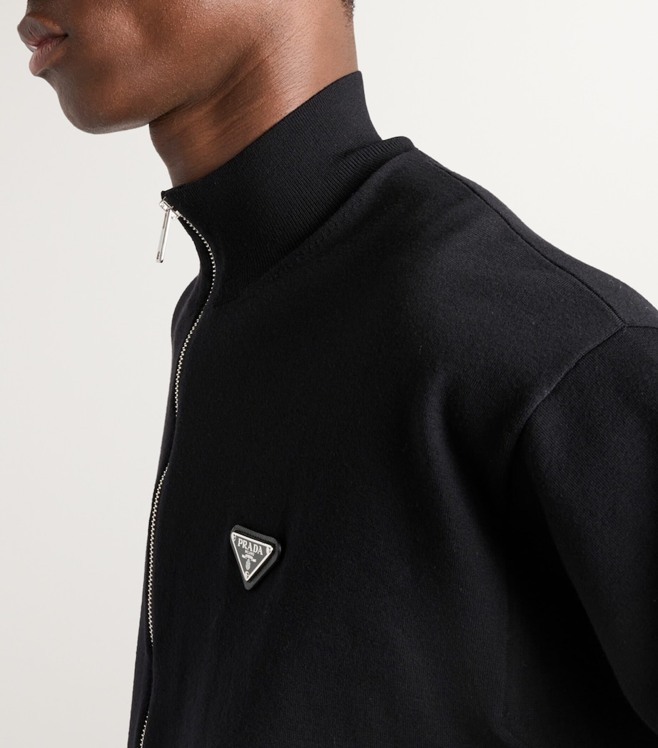 Superfine Wool Bomber Jacket F0002 Image 6