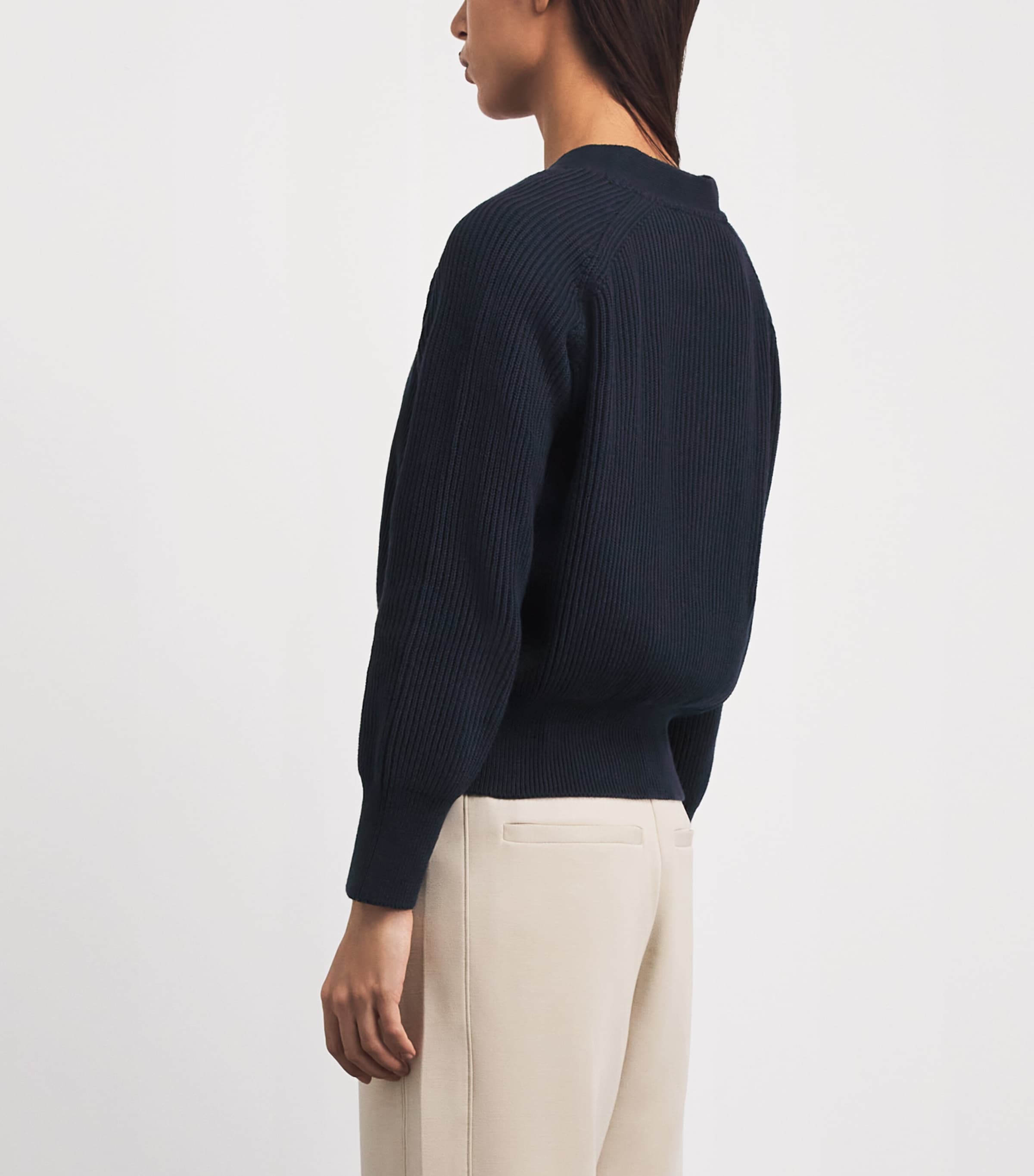 Y.O.U Womens Cotton Kimcote Cardigan Navy Image 5