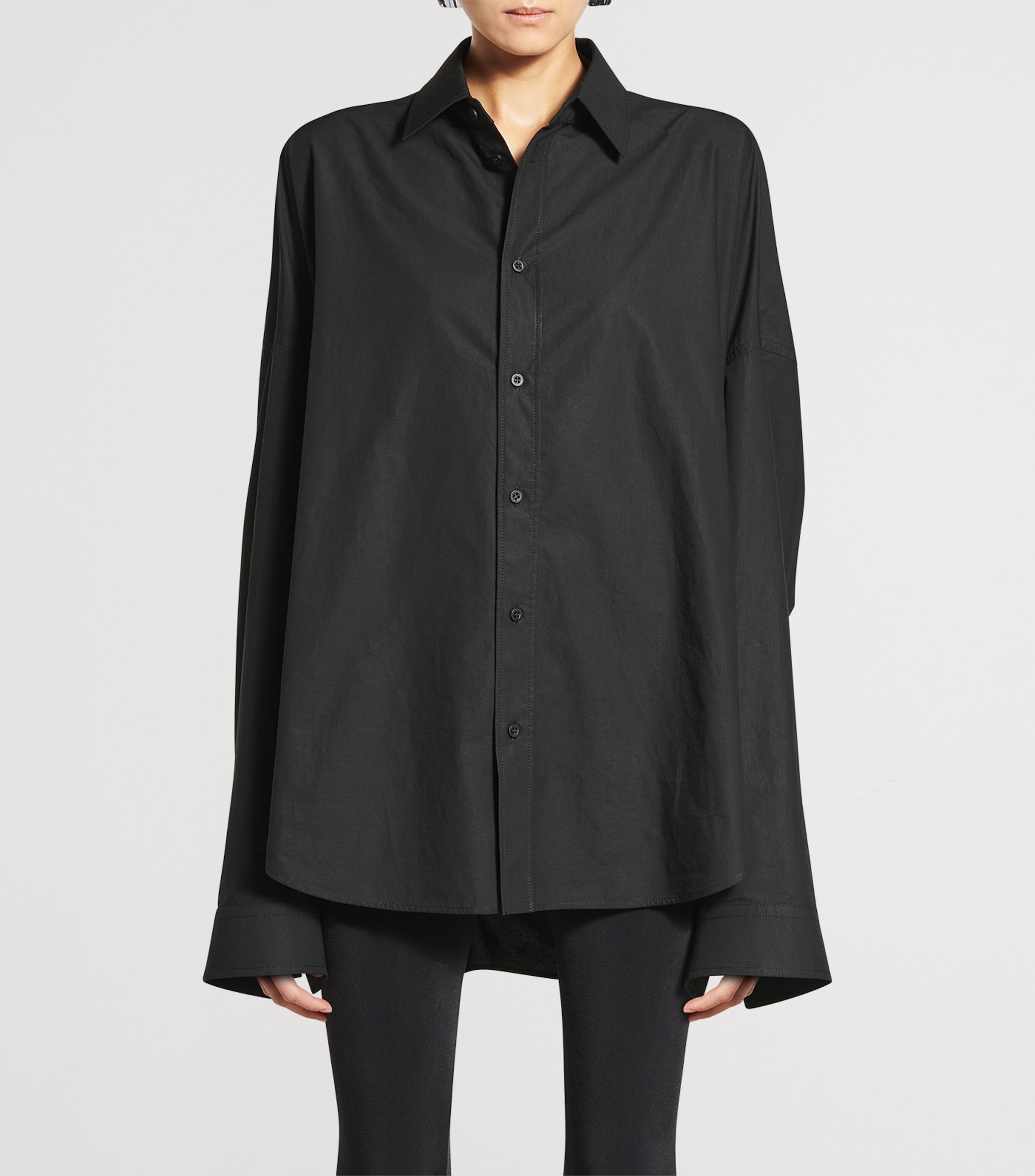 Balenciaga Cotton Poplin Lace-Up Shirt | Harrods DK
