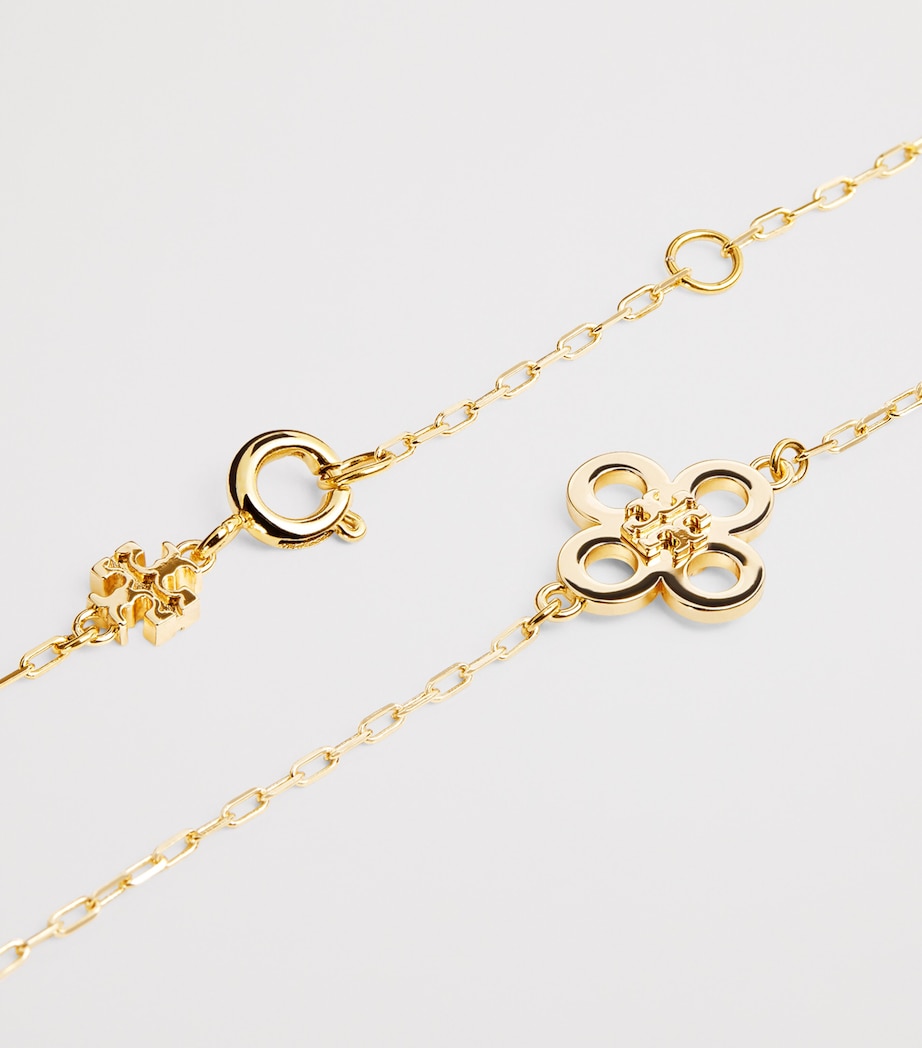 Kira Clover Necklace 720 TORY GOLD Image 4