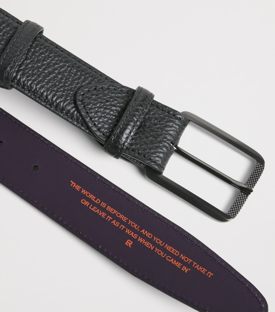 Elliot Rhodes Grained Leather Belt Black Image 5