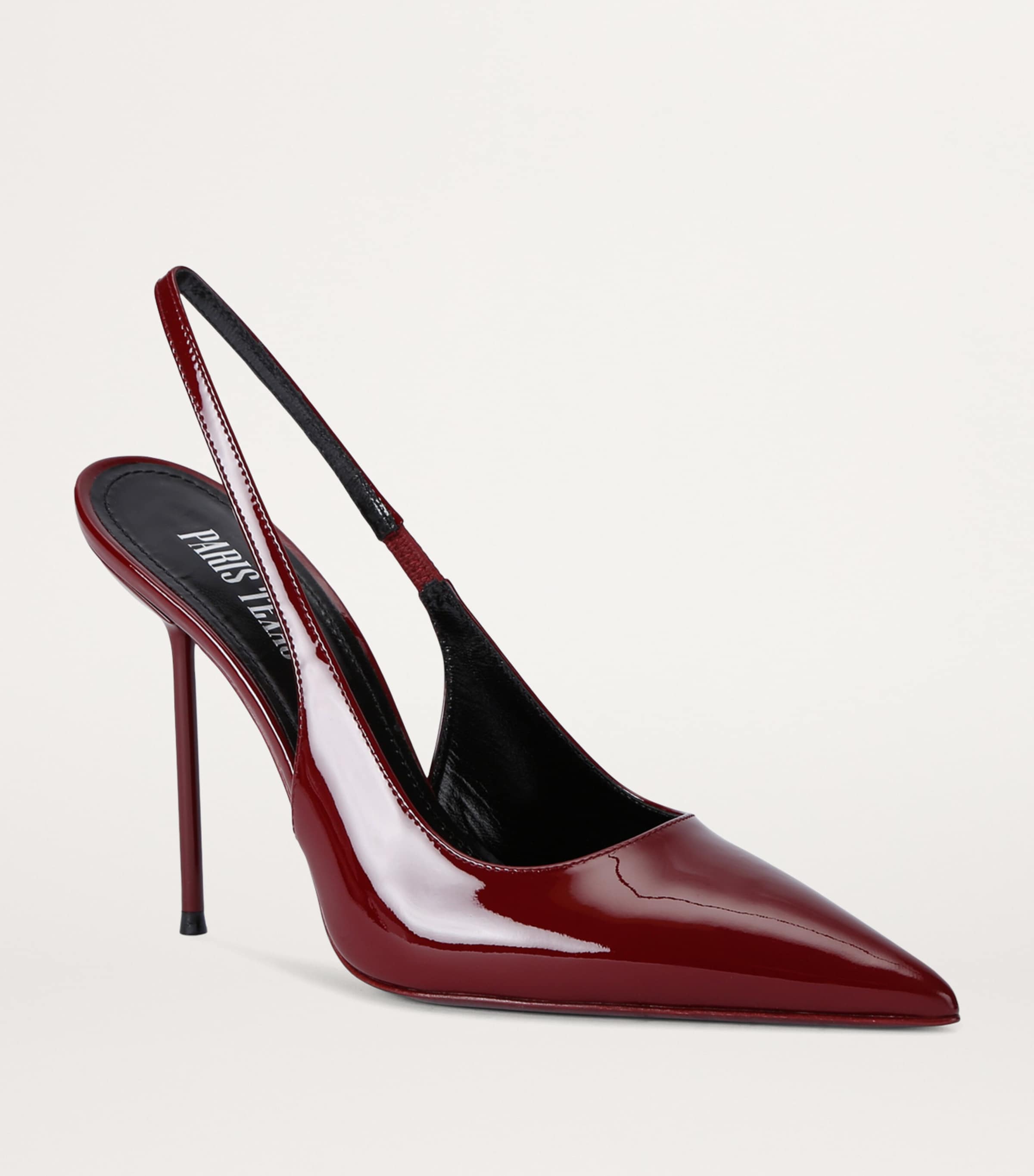 Patent Leather Lidia Slingback Pumps 105 WINE Image 3