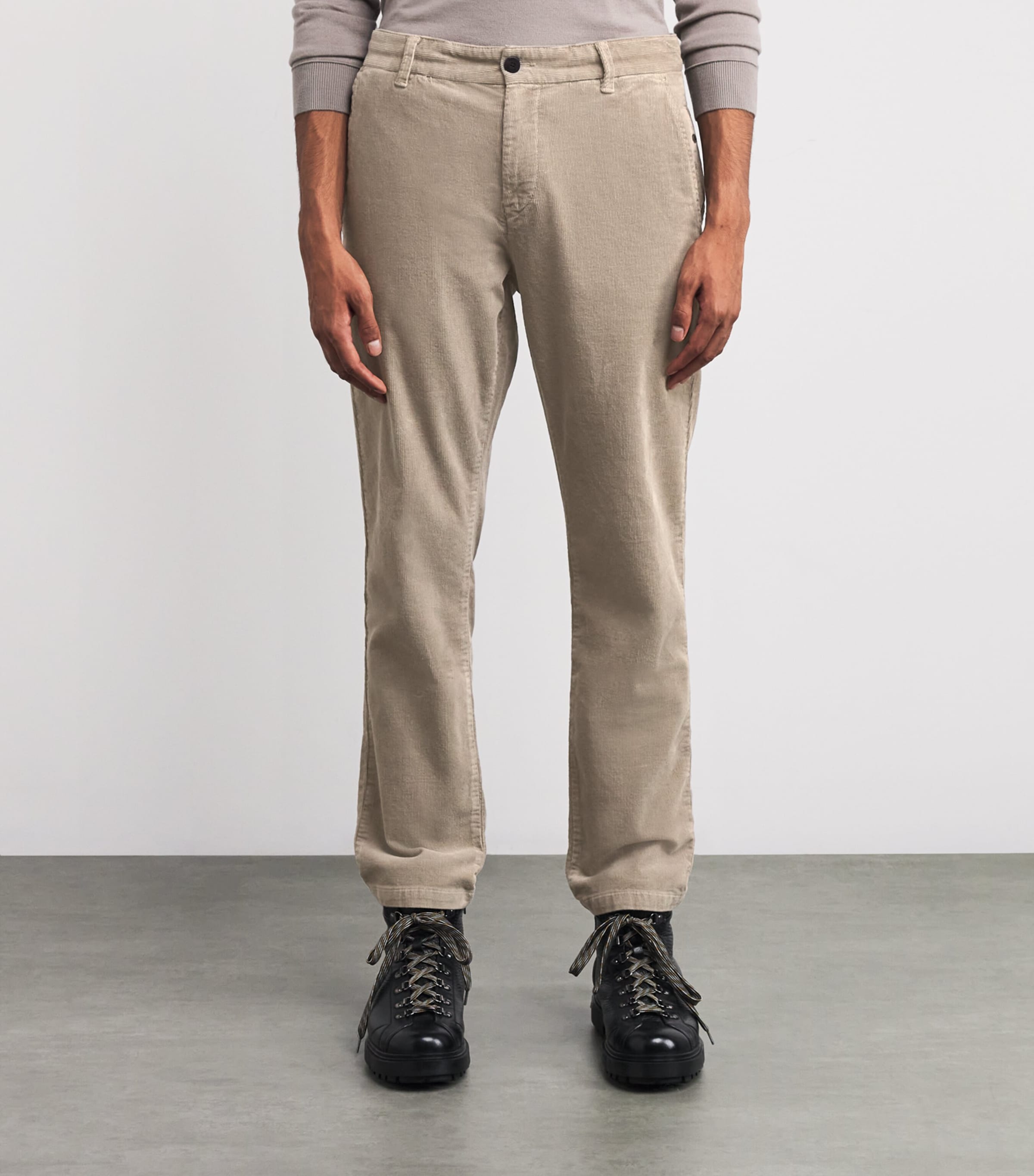 Corduroy Riley Trousers 812-MOON ROCK Image 3