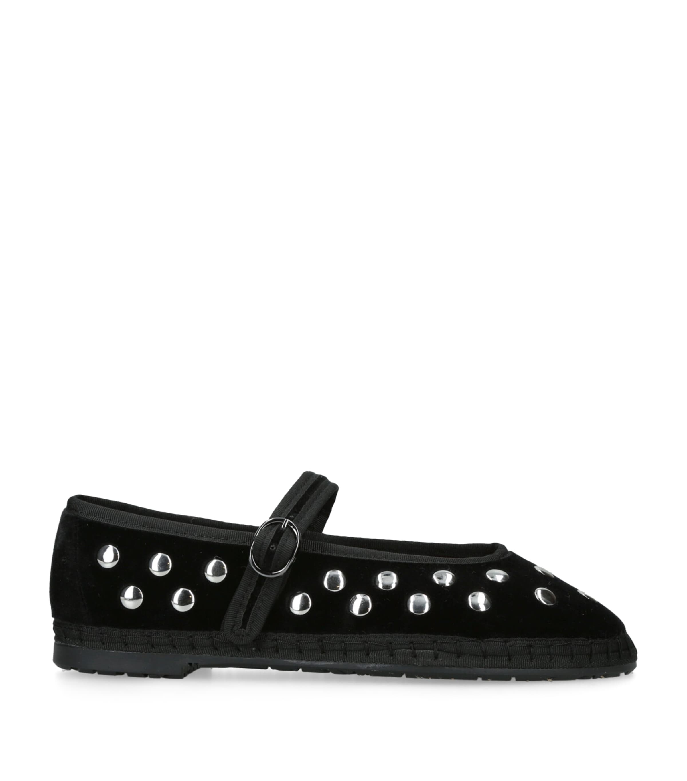 Flabelus Embellished Mae Mary Janes Black Image 1