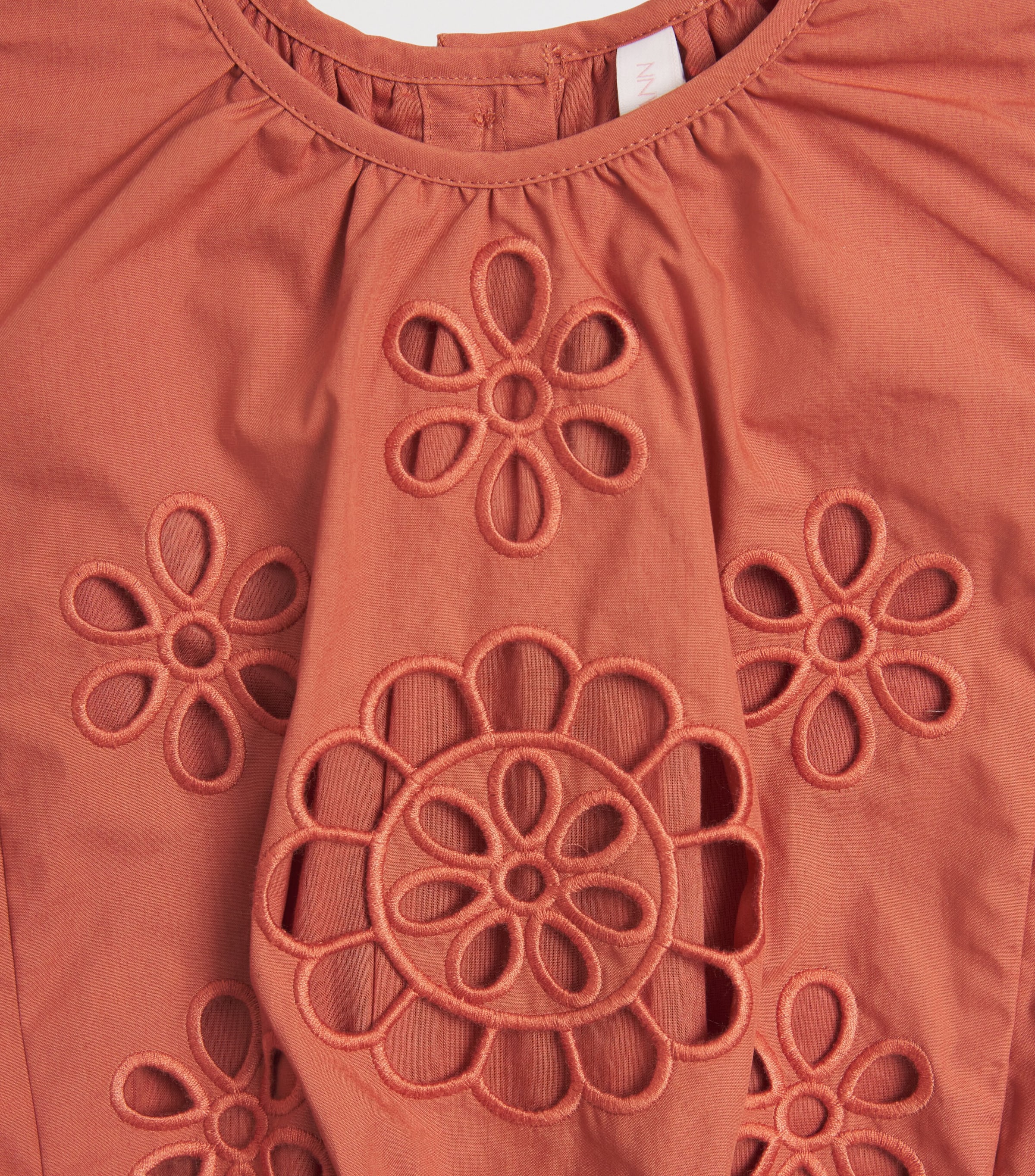 Cotton Broderie Awaken Playsuit (1-12 Years) RUST Image 3