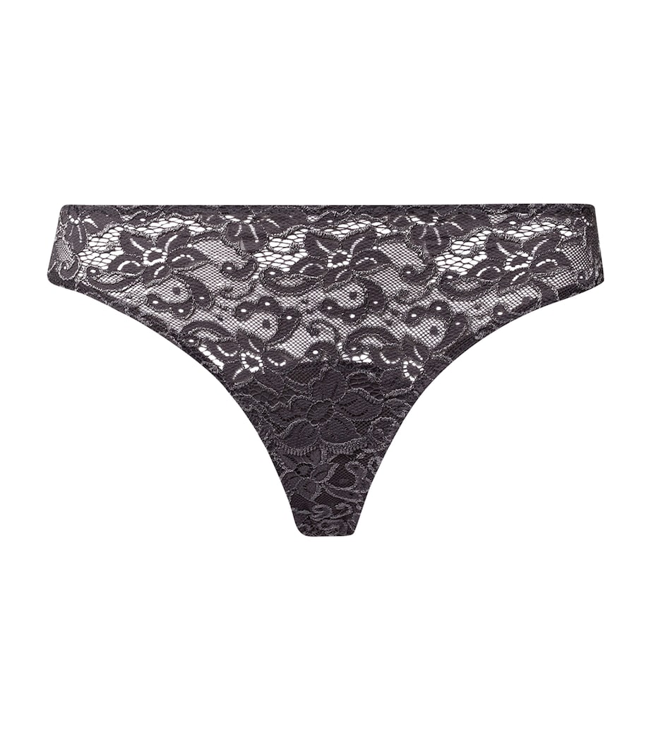 Lace Moments Thong BLACK PEARL Image 1