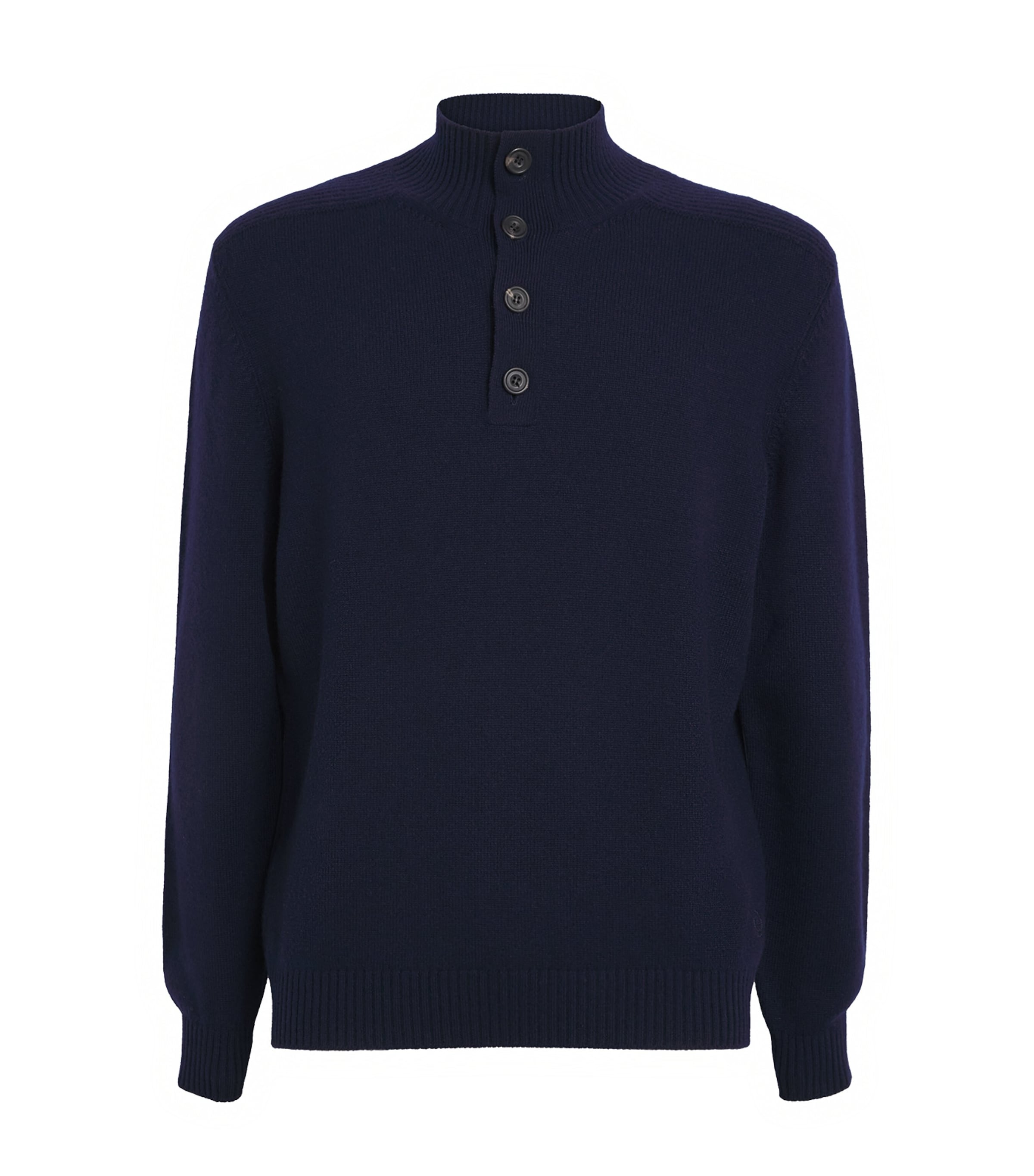 Harrods Cashmere Button-down Sweater In Blue