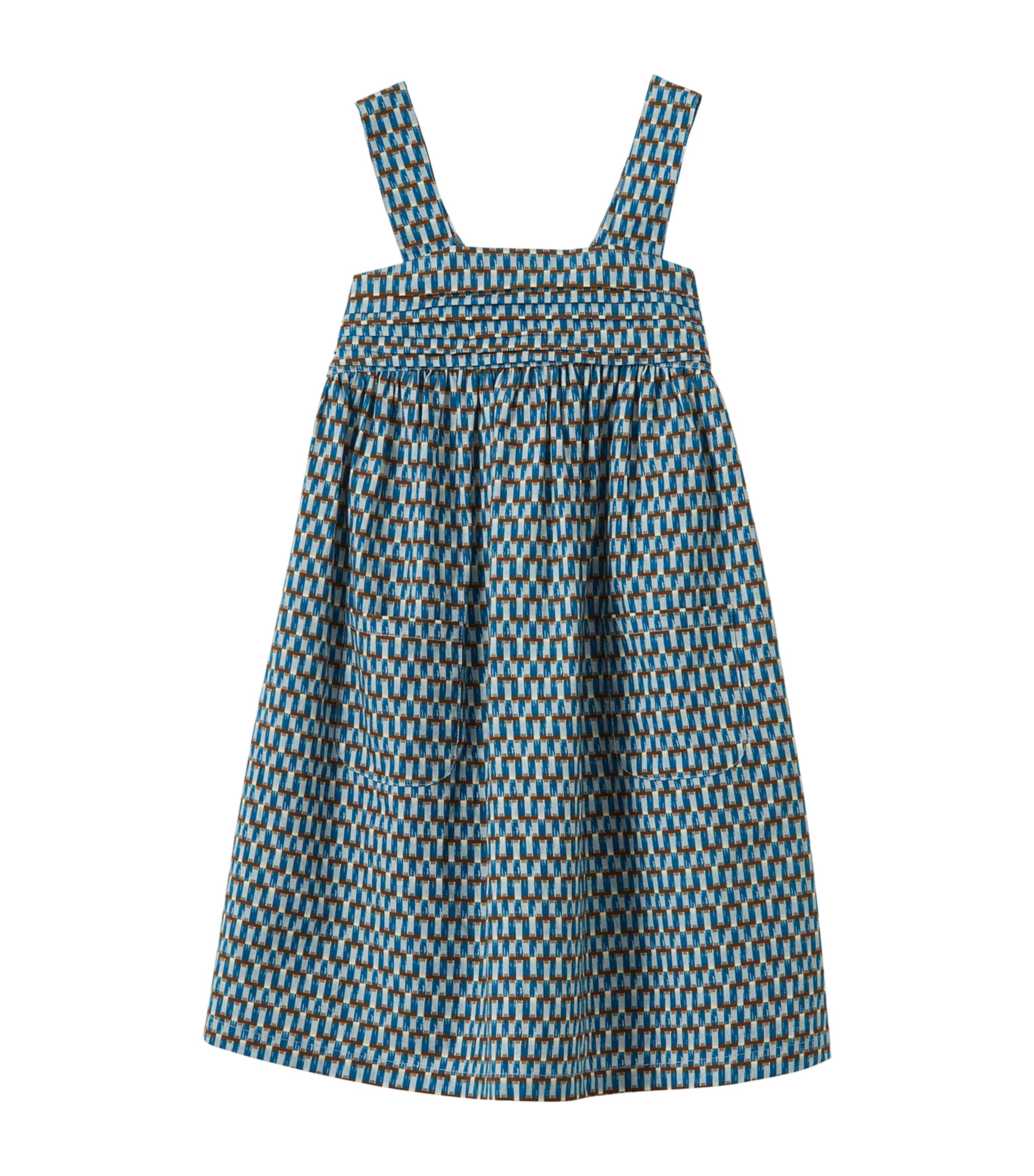 CARAMEL COTTON ABELIA DRESS