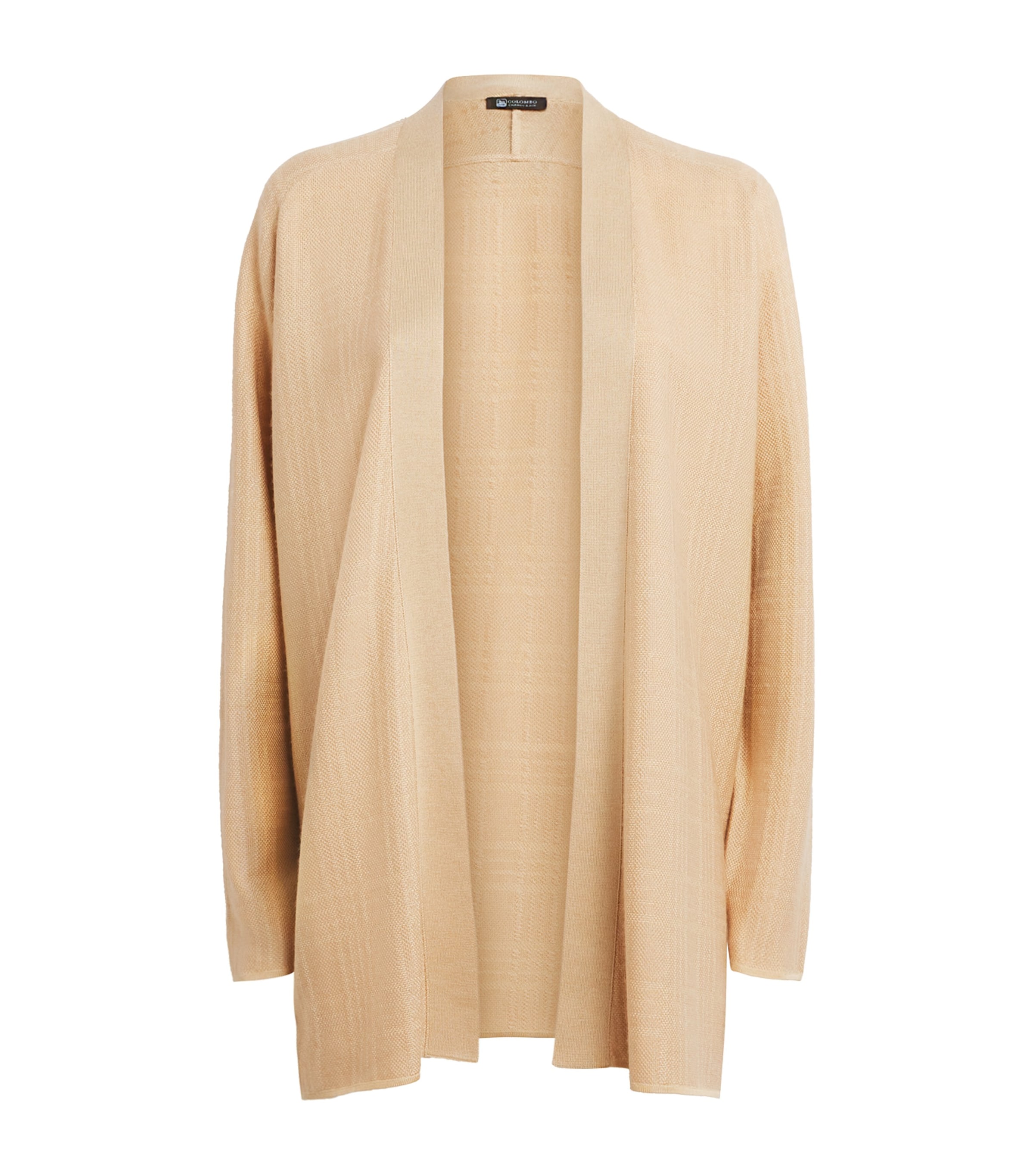 Colombo Womens Cashmere-Silk Cardigan Light Yellow Image 1