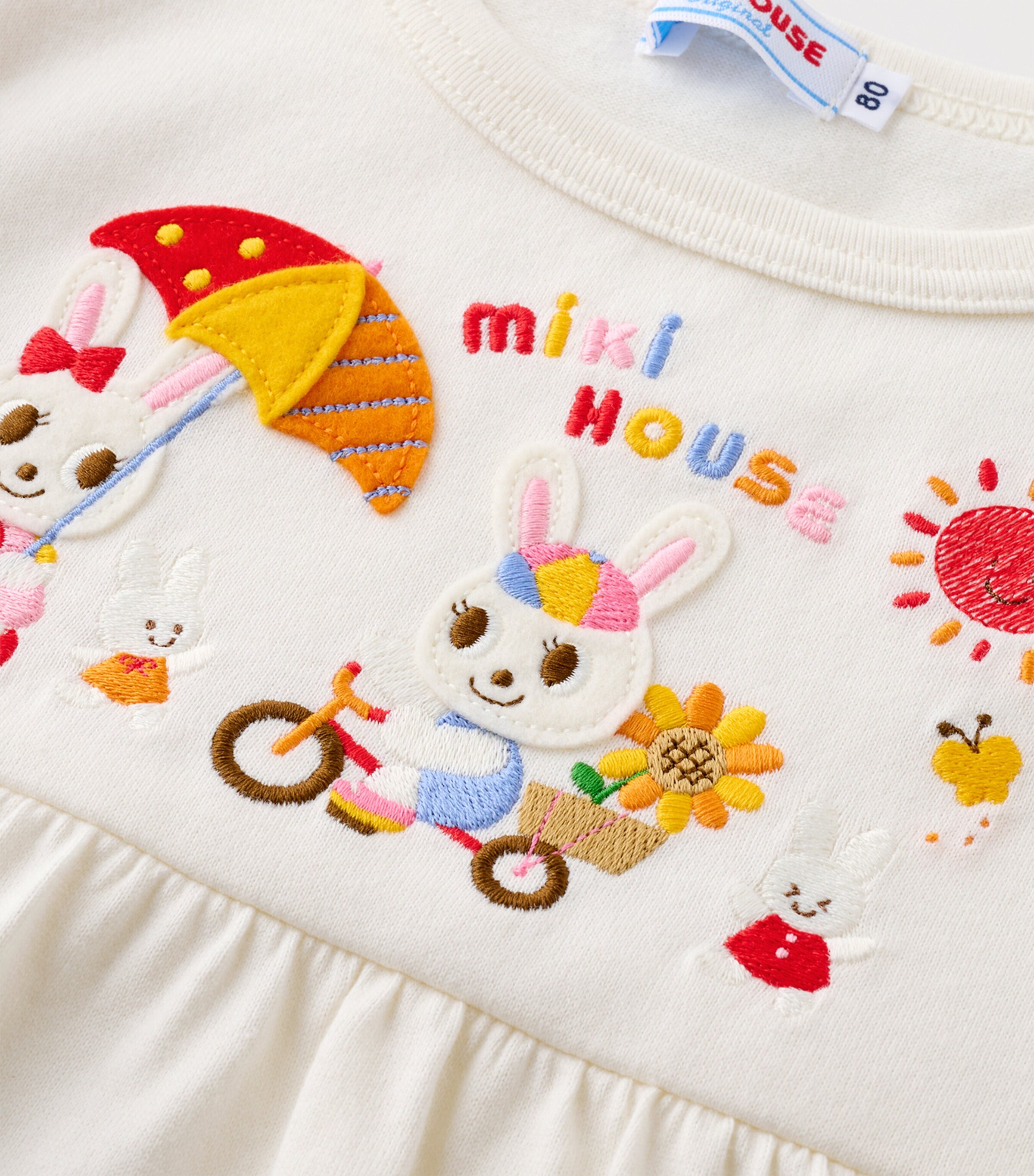 Miki House Embroidered Long-Sleeve T-Shirt (2-7 Years) Image 3