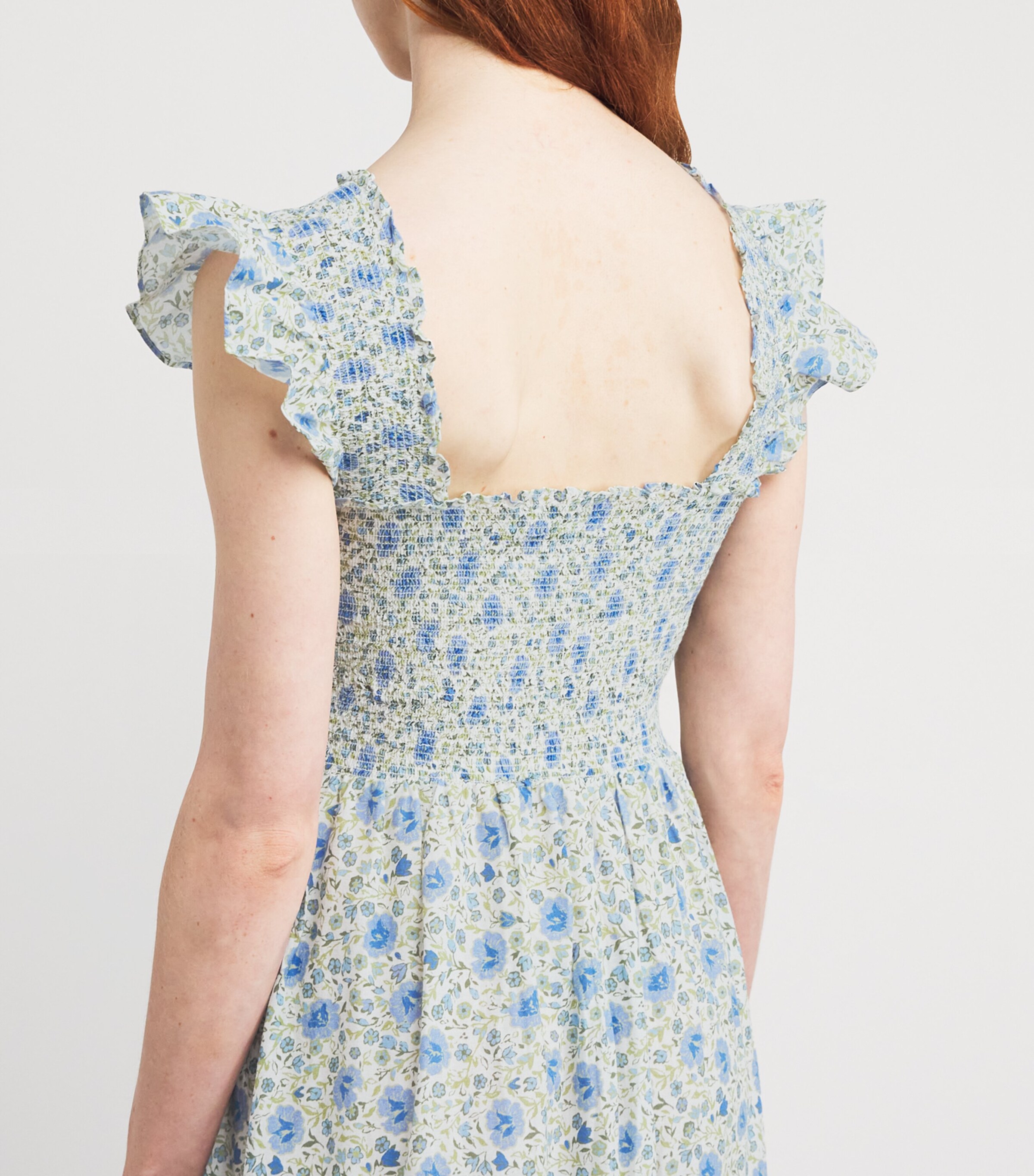 Cotton Floral Kendall Midi Dress EVA FLORAL BLUE Image 6