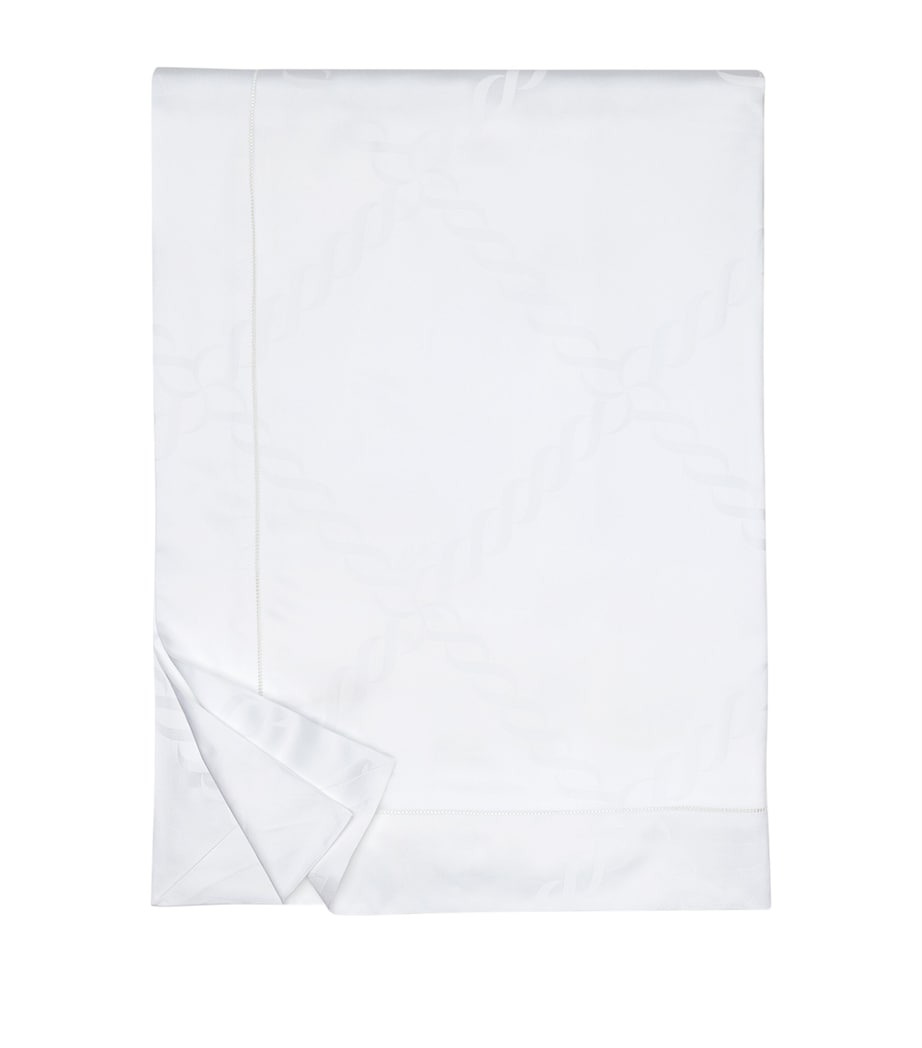 Pratesi Treccia Super King Duvet Cover (260cm x 220cm) White Image 1