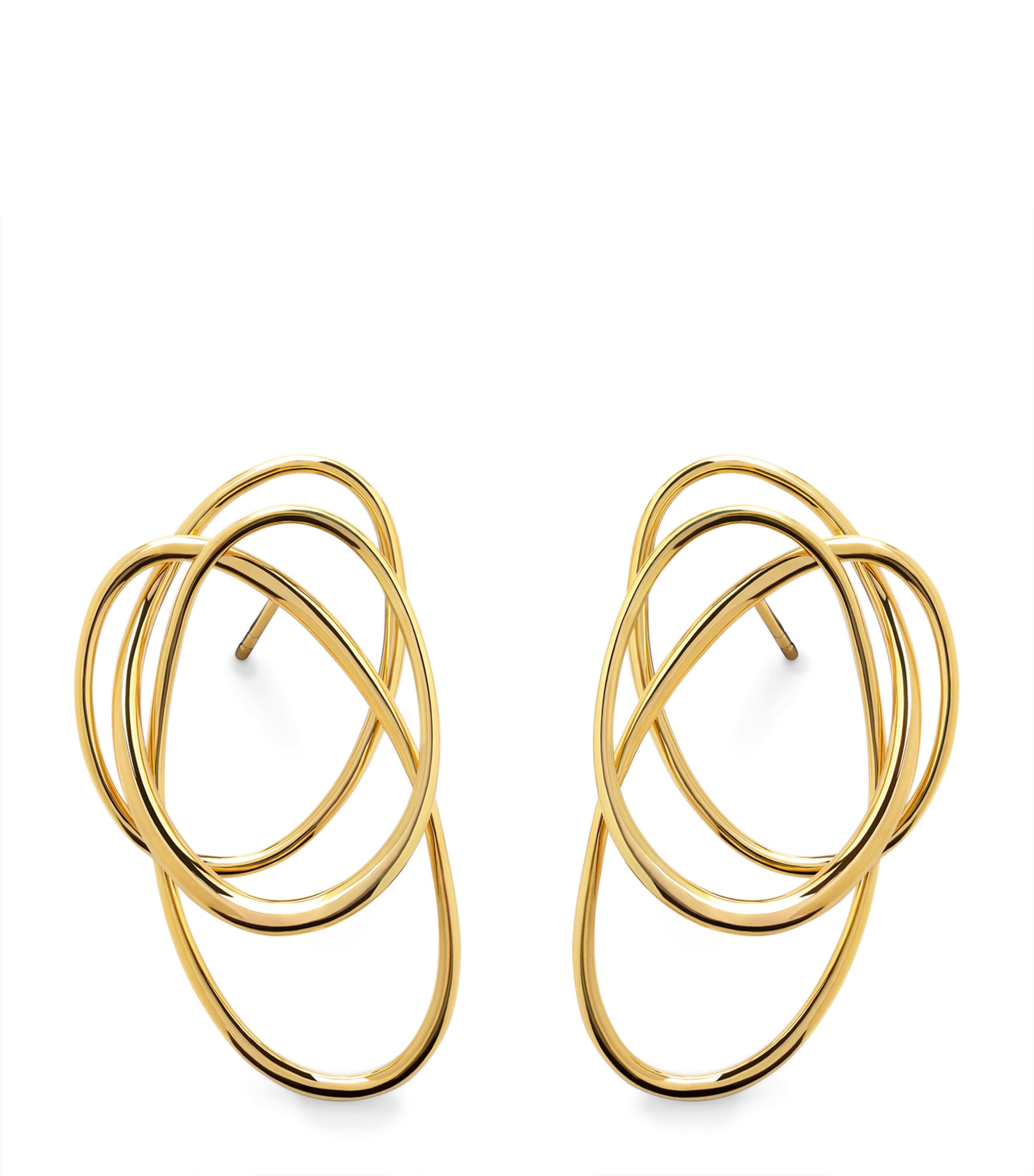 Monica Vinader Gold Vermeil Nura Earrings Gold Vermeil Image 1
