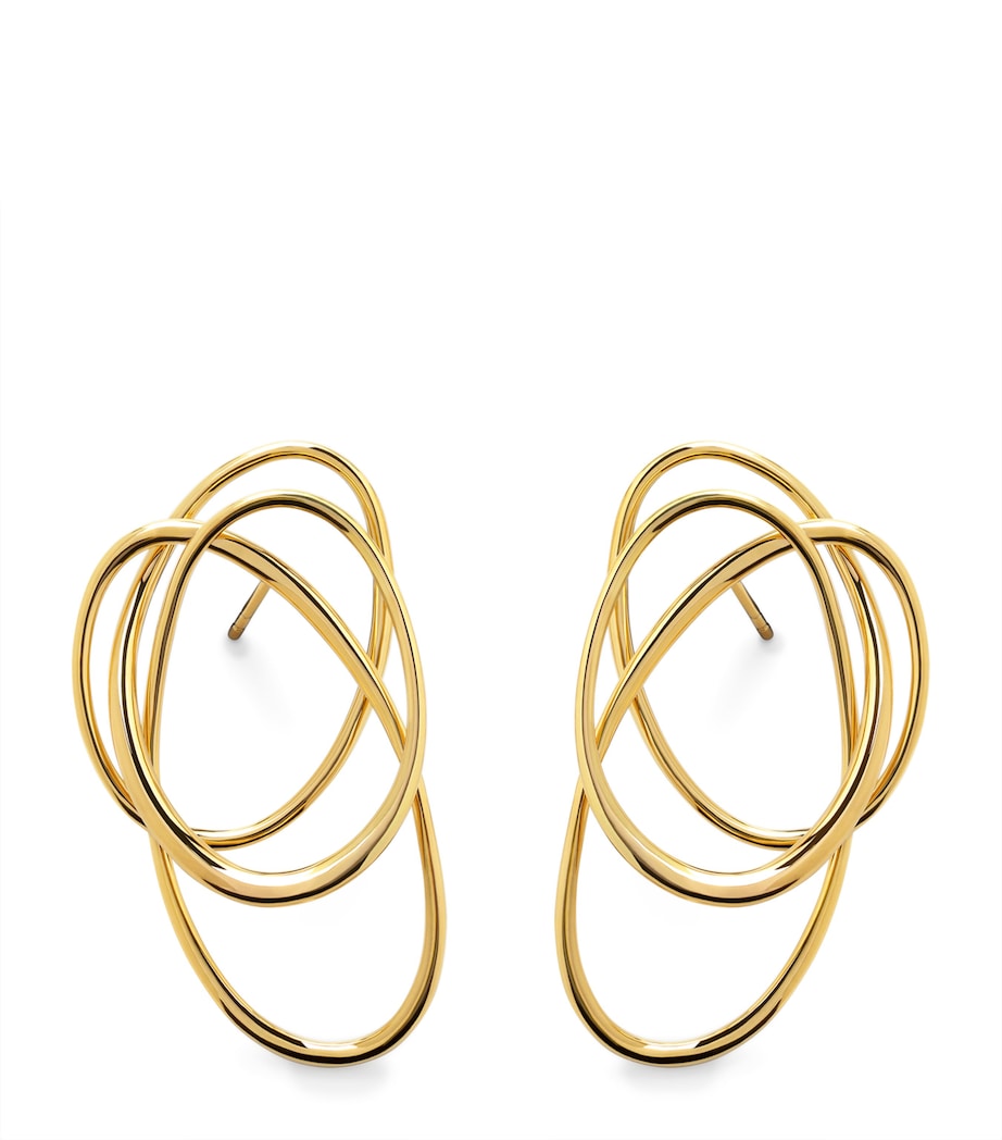 Monica Vinader Gold Vermeil Nura Earrings Gold Vermeil Image 1